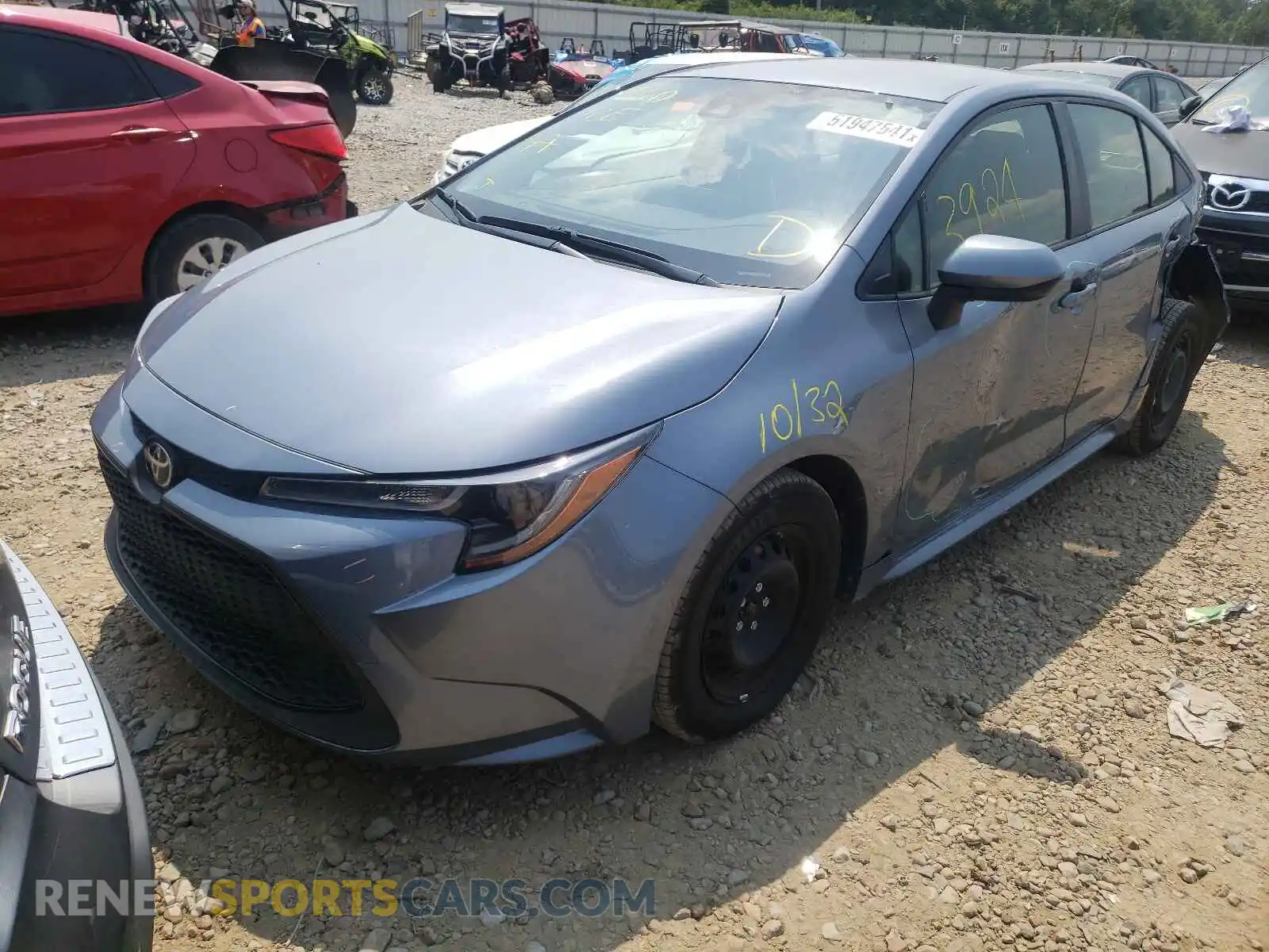 2 Фотография поврежденного автомобиля JTDDPMAE3MJ150473 TOYOTA COROLLA 2021