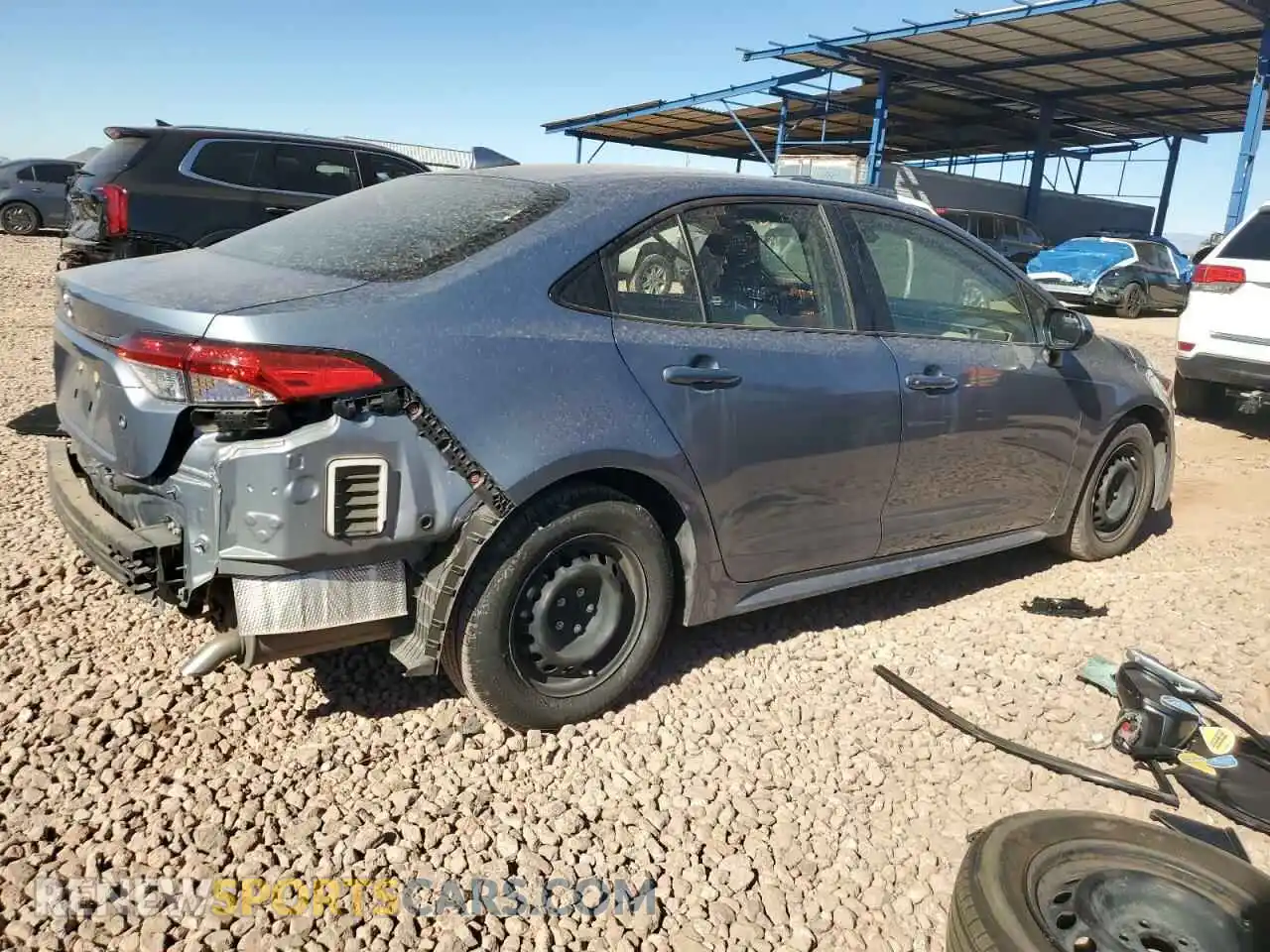 3 Photograph of a damaged car JTDDPMAE4MJ186494 TOYOTA COROLLA 2021
