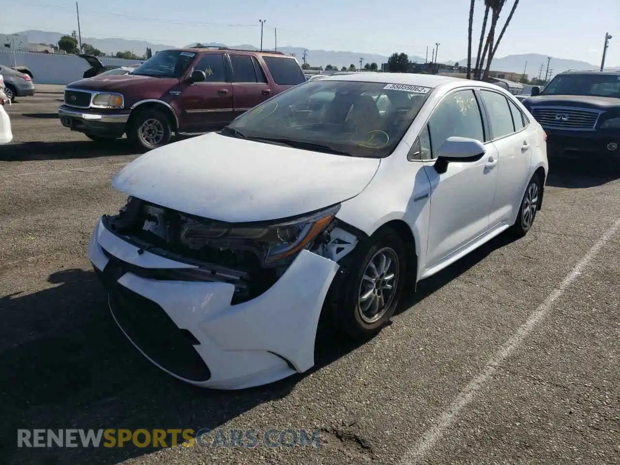 2 Photograph of a damaged car JTDEAMDE0MJ003268 TOYOTA COROLLA 2021