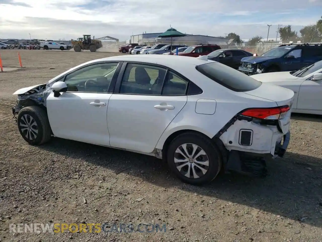 2 Photograph of a damaged car JTDEAMDE0MJ008549 TOYOTA COROLLA 2021