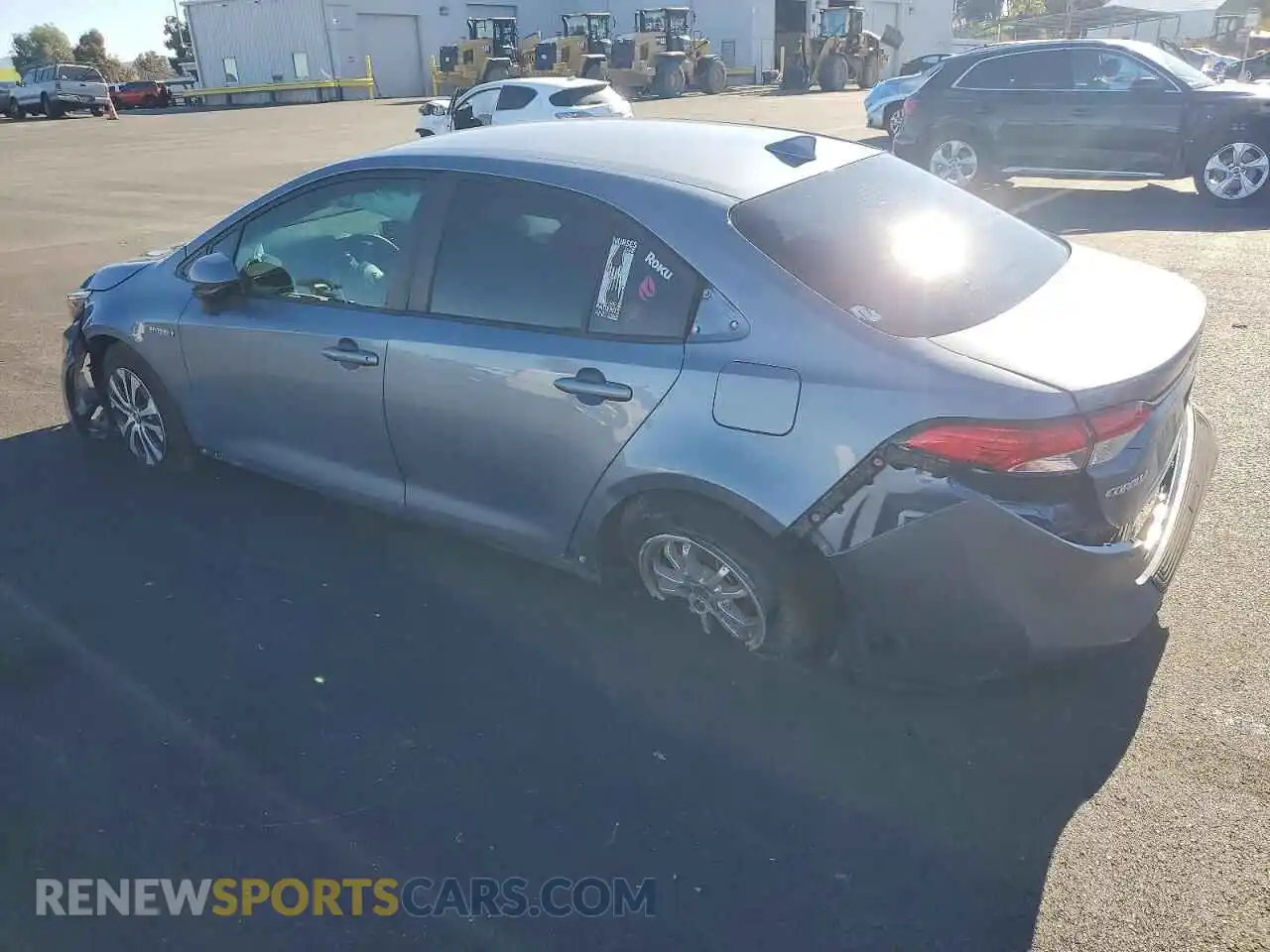2 Photograph of a damaged car JTDEAMDE0MJ010852 TOYOTA COROLLA 2021
