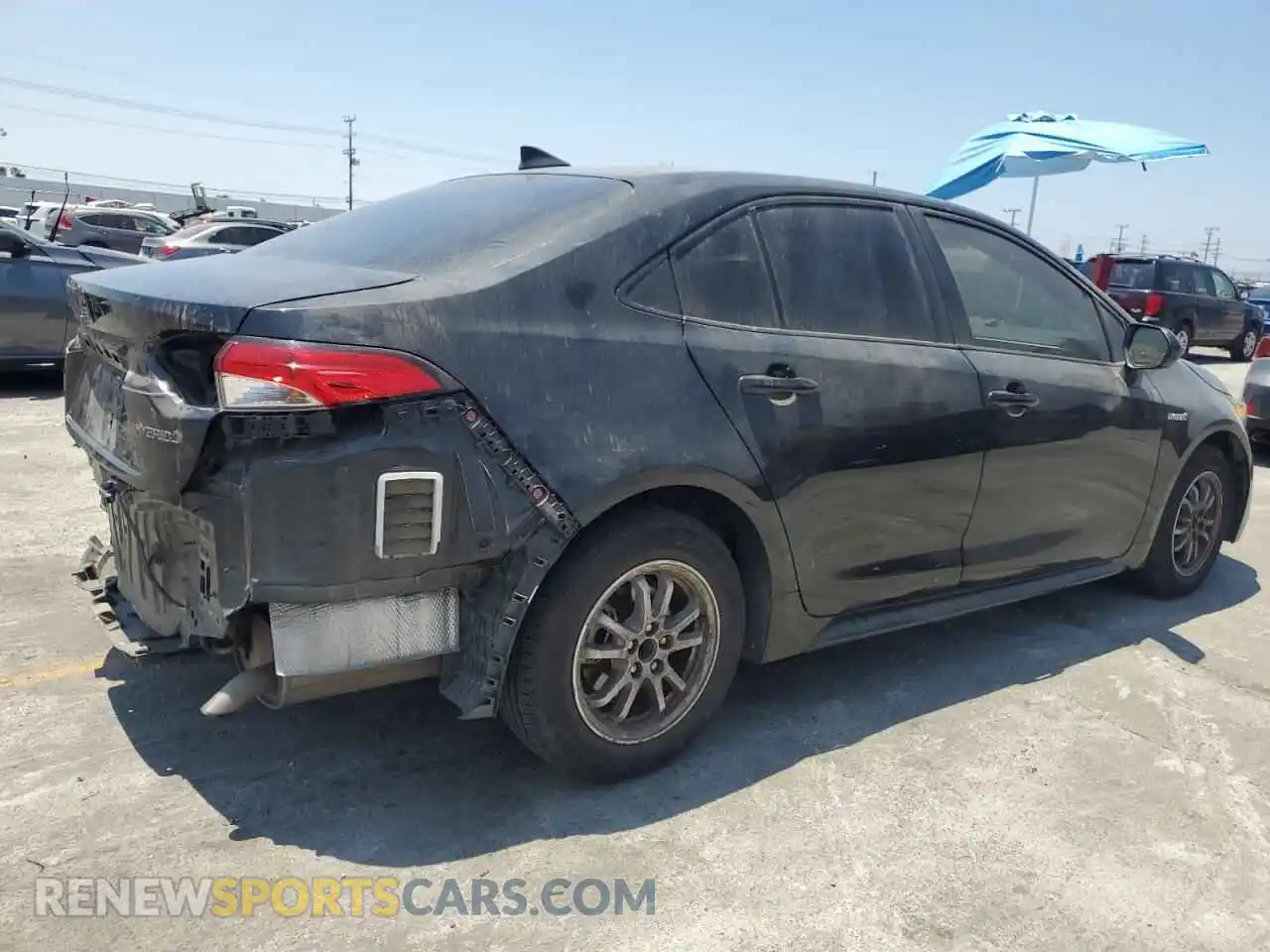 3 Photograph of a damaged car JTDEAMDE0MJ011077 TOYOTA COROLLA 2021