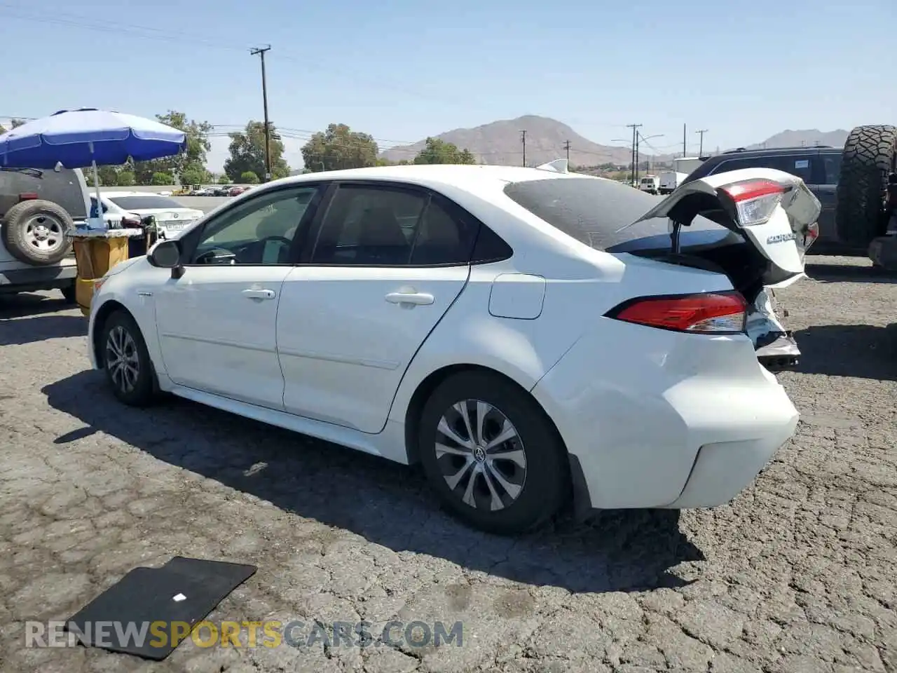 2 Photograph of a damaged car JTDEAMDE0MJ012990 TOYOTA COROLLA 2021