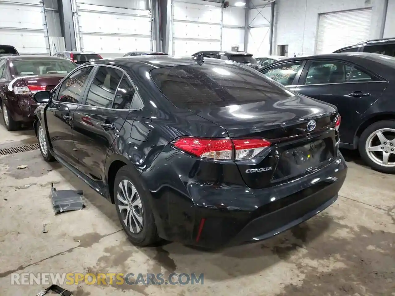 3 Photograph of a damaged car JTDEAMDE0MJ015582 TOYOTA COROLLA 2021