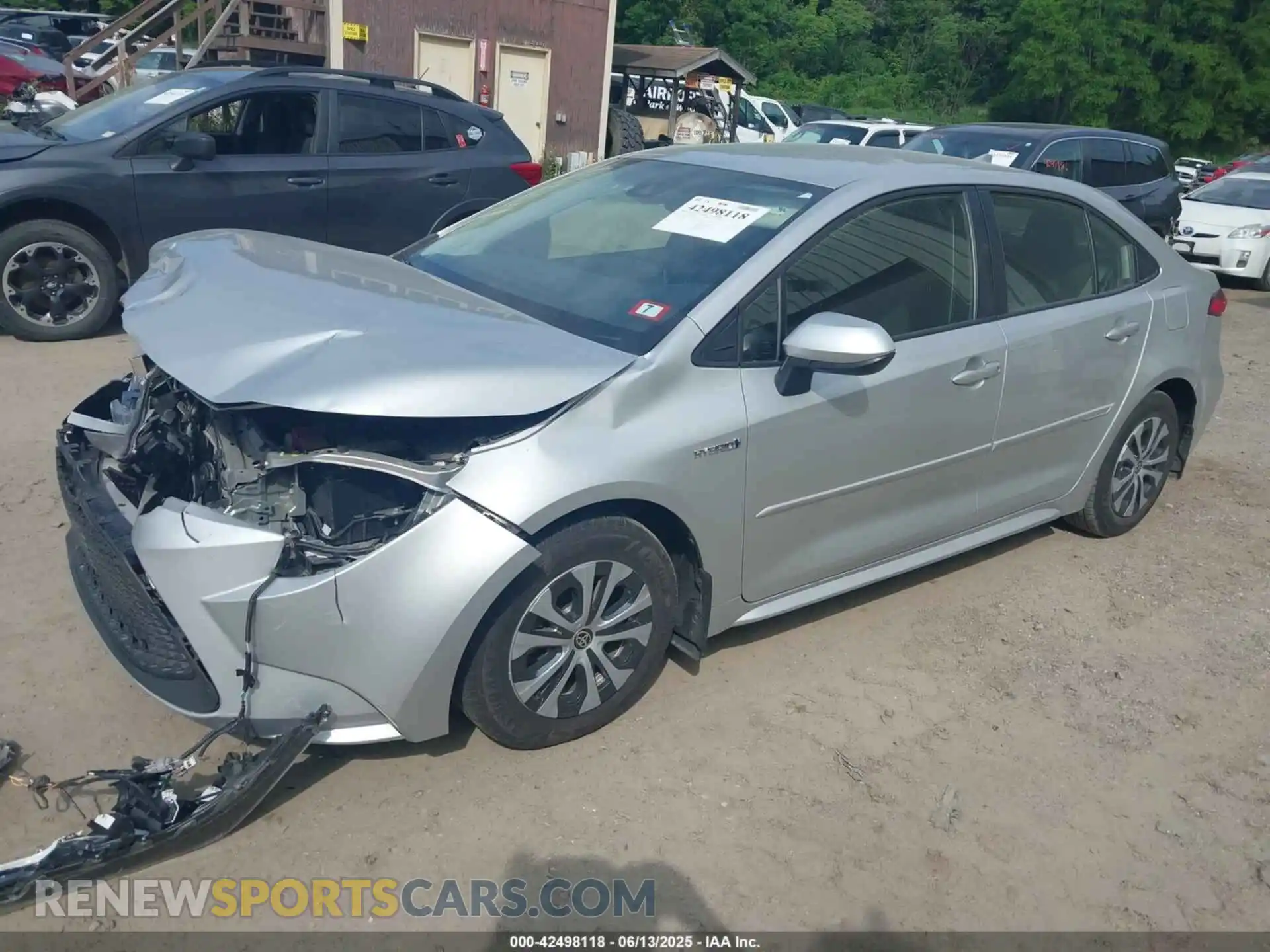 2 Photograph of a damaged car JTDEAMDE0MJ020085 TOYOTA COROLLA 2021