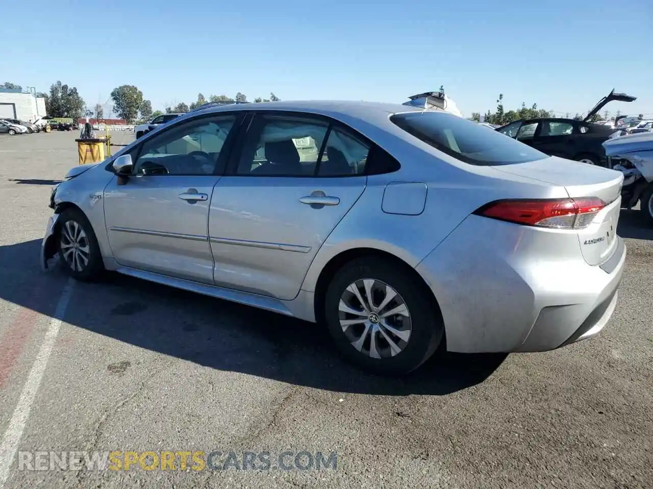 2 Photograph of a damaged car JTDEAMDE0MJ023357 TOYOTA COROLLA 2021