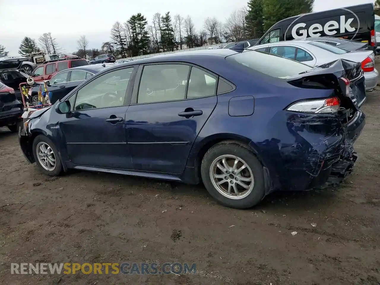 2 Photograph of a damaged car JTDEAMDE0MJ028154 TOYOTA COROLLA 2021