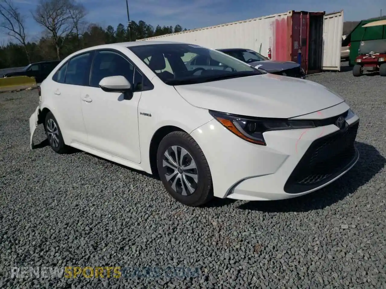 1 Photograph of a damaged car JTDEAMDE1MJ007992 TOYOTA COROLLA 2021