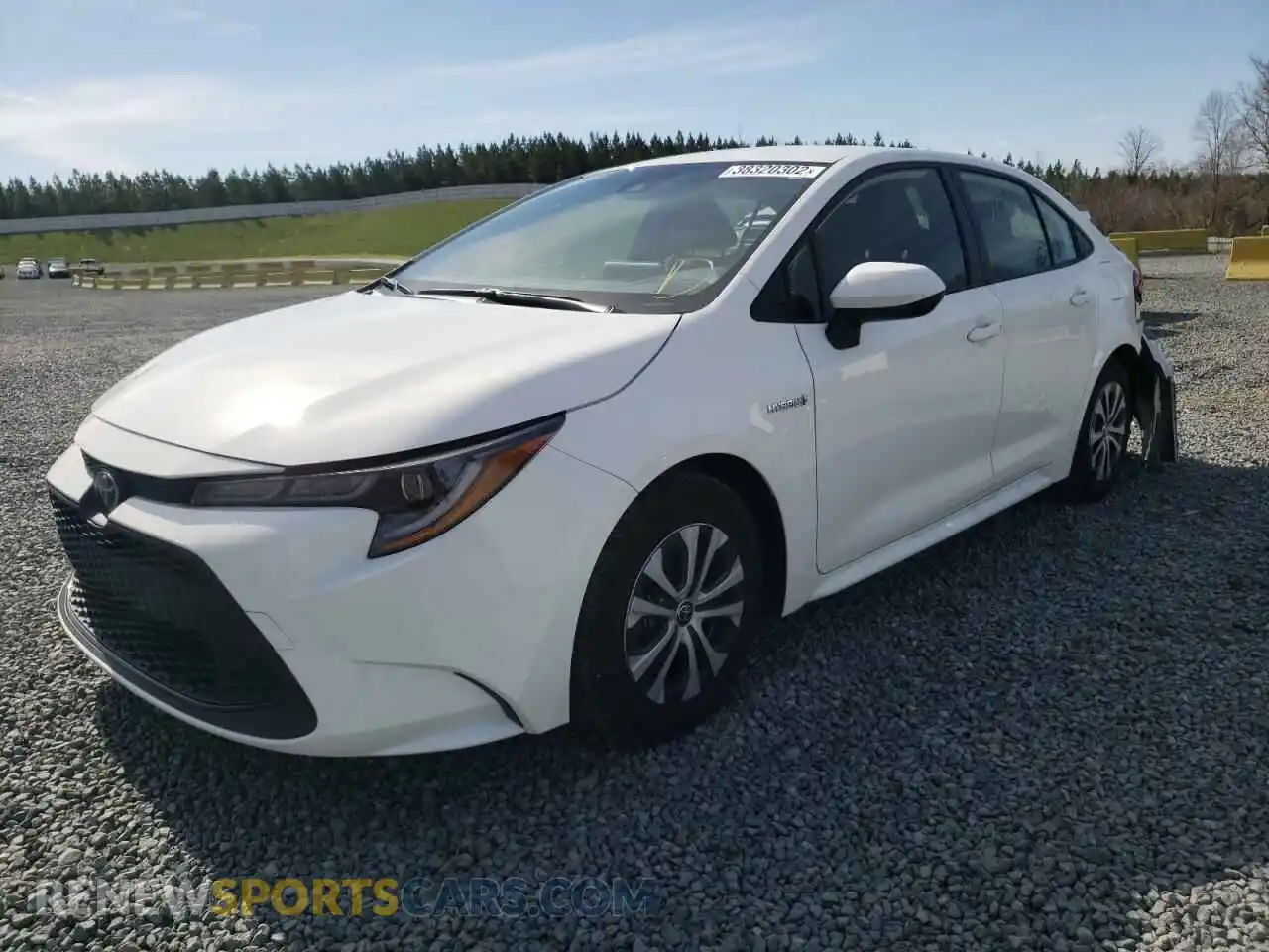 2 Photograph of a damaged car JTDEAMDE1MJ007992 TOYOTA COROLLA 2021