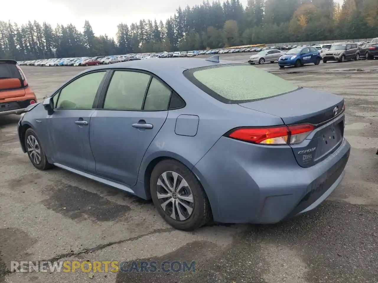 2 Photograph of a damaged car JTDEAMDE1MJ013792 TOYOTA COROLLA 2021
