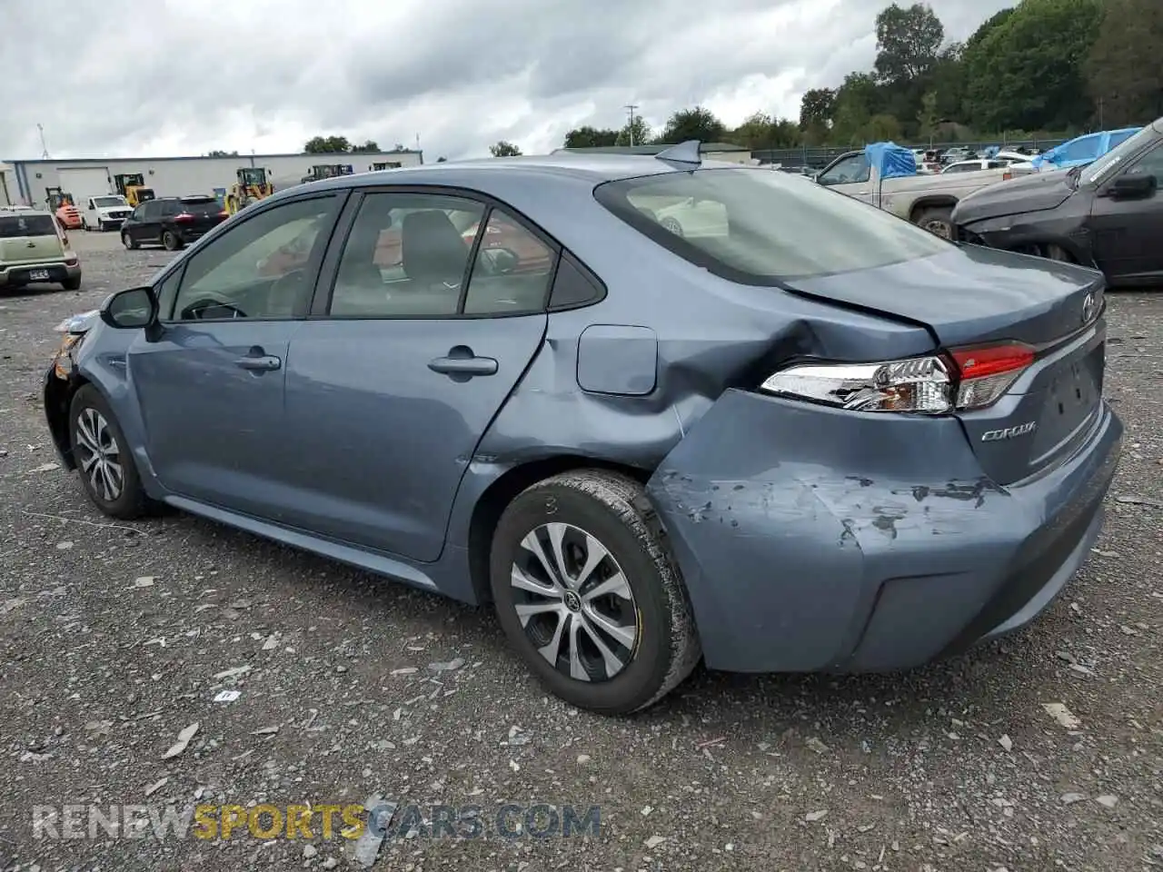 2 Photograph of a damaged car JTDEAMDE1MJ014859 TOYOTA COROLLA 2021