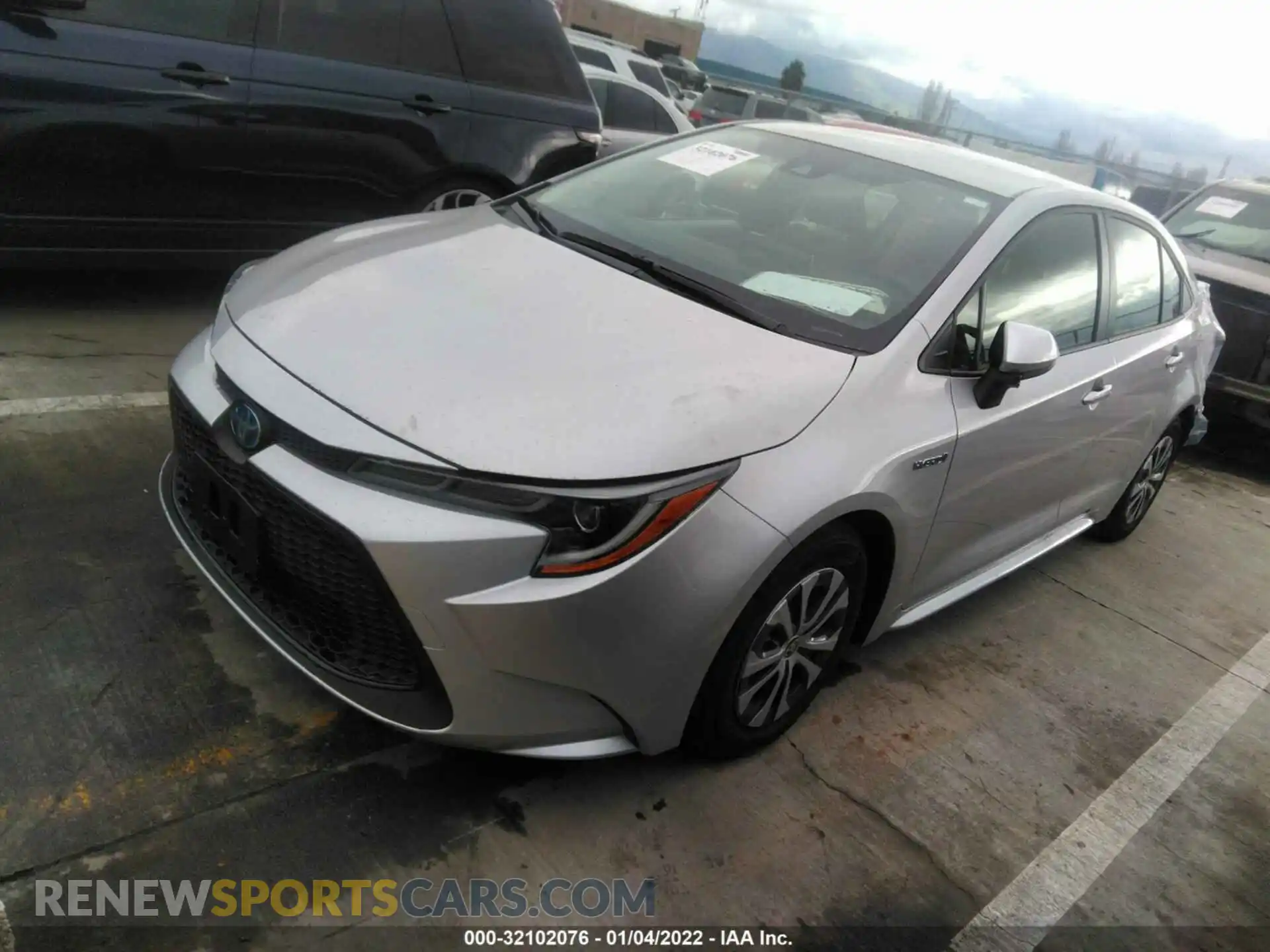 2 Photograph of a damaged car JTDEAMDE1MJ015252 TOYOTA COROLLA 2021