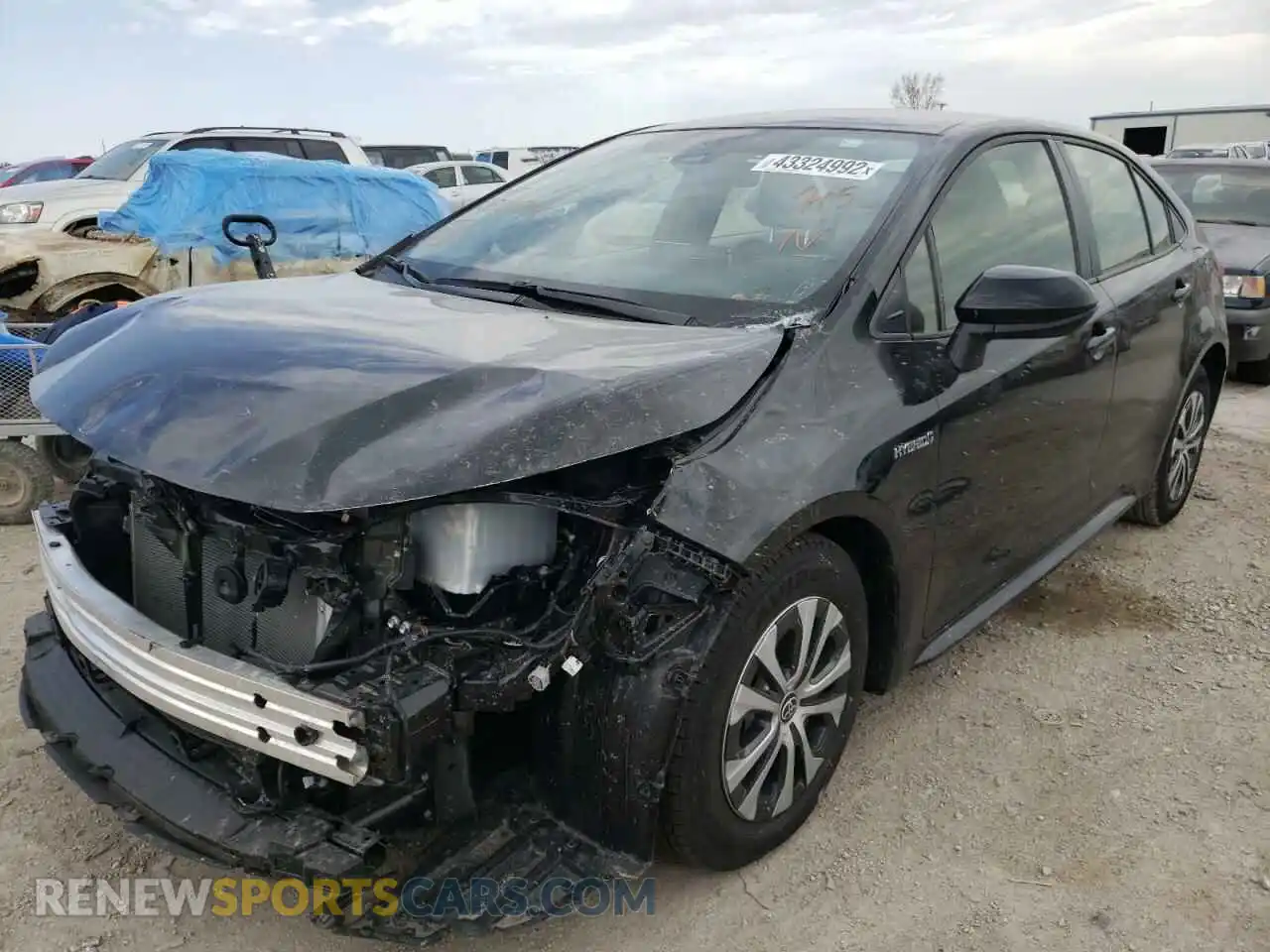 2 Фотография поврежденного автомобиля JTDEAMDE1MJ020127 TOYOTA COROLLA 2021