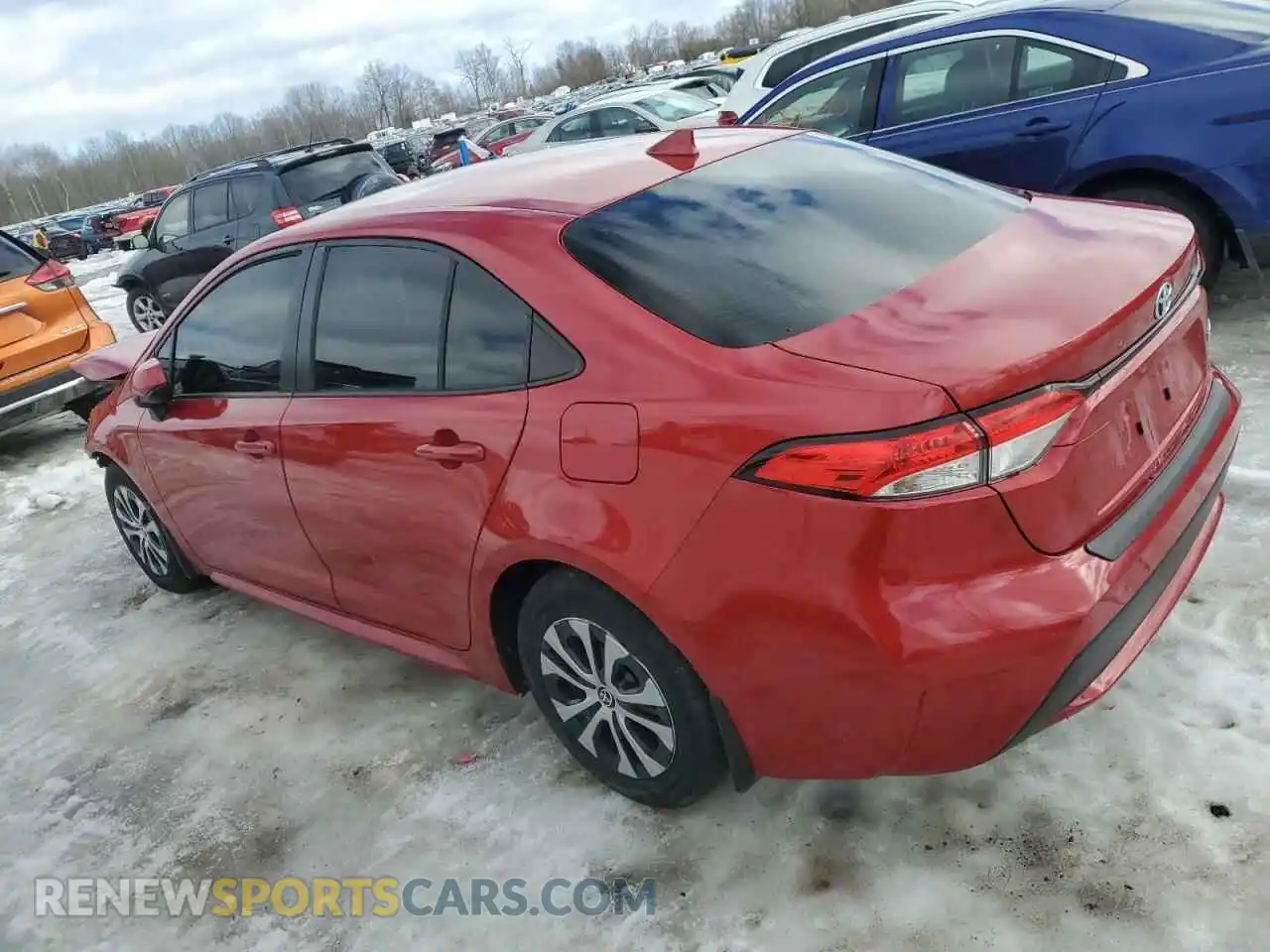2 Фотография поврежденного автомобиля JTDEAMDE1MJ021858 TOYOTA COROLLA 2021