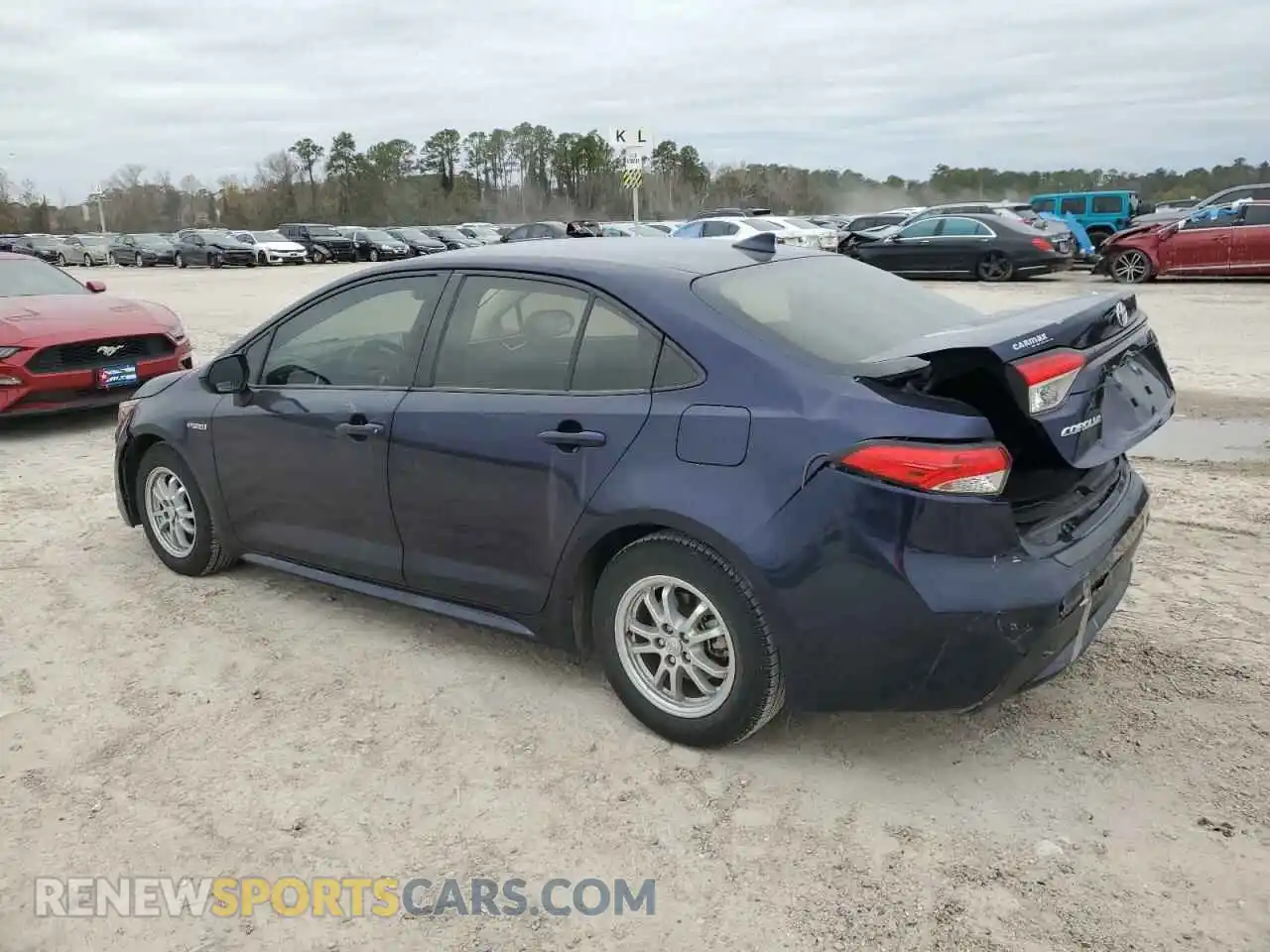 2 Photograph of a damaged car JTDEAMDE1MJ023030 TOYOTA COROLLA 2021