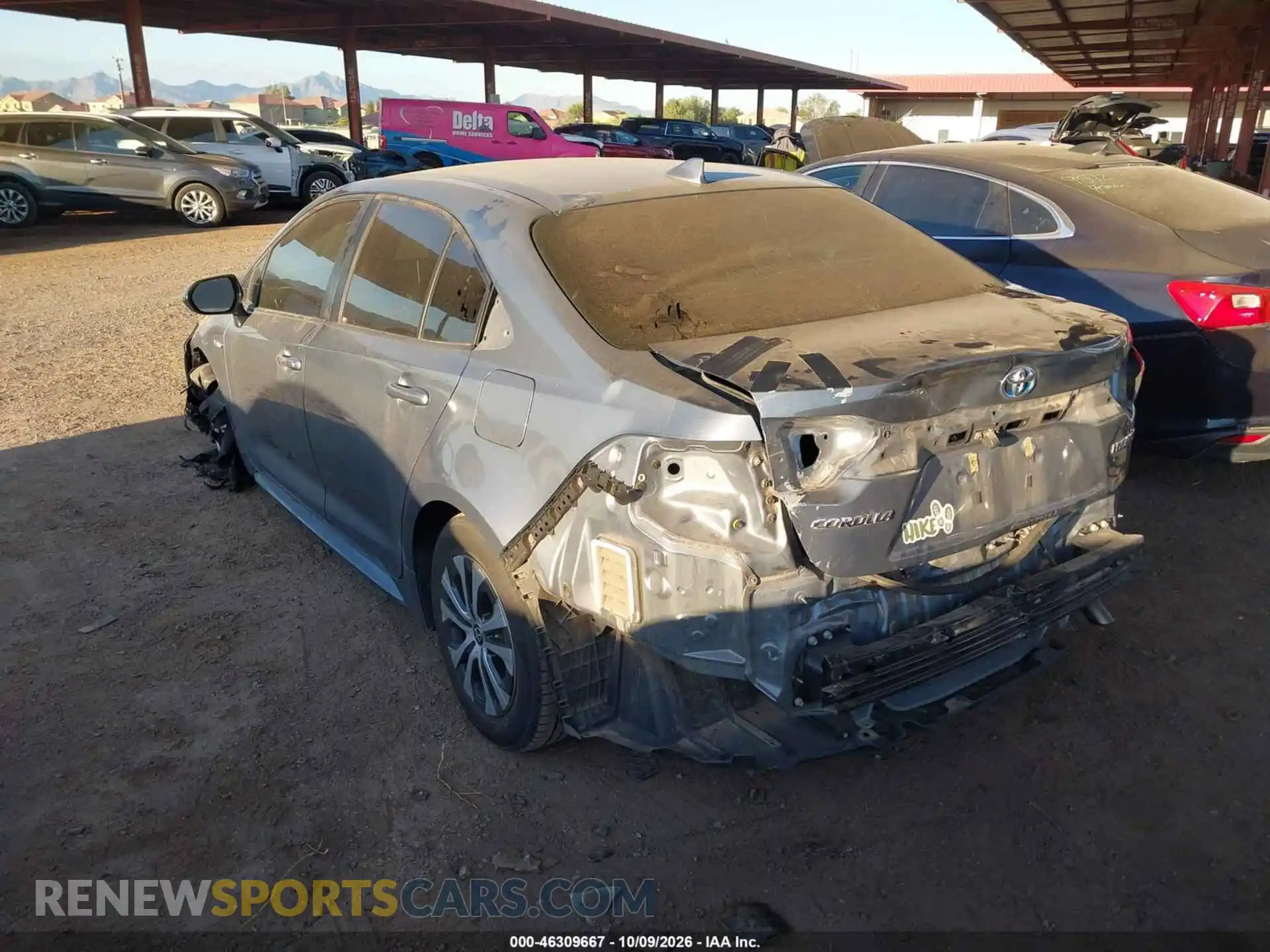 3 Photograph of a damaged car JTDEAMDE1MJ028065 TOYOTA COROLLA 2021