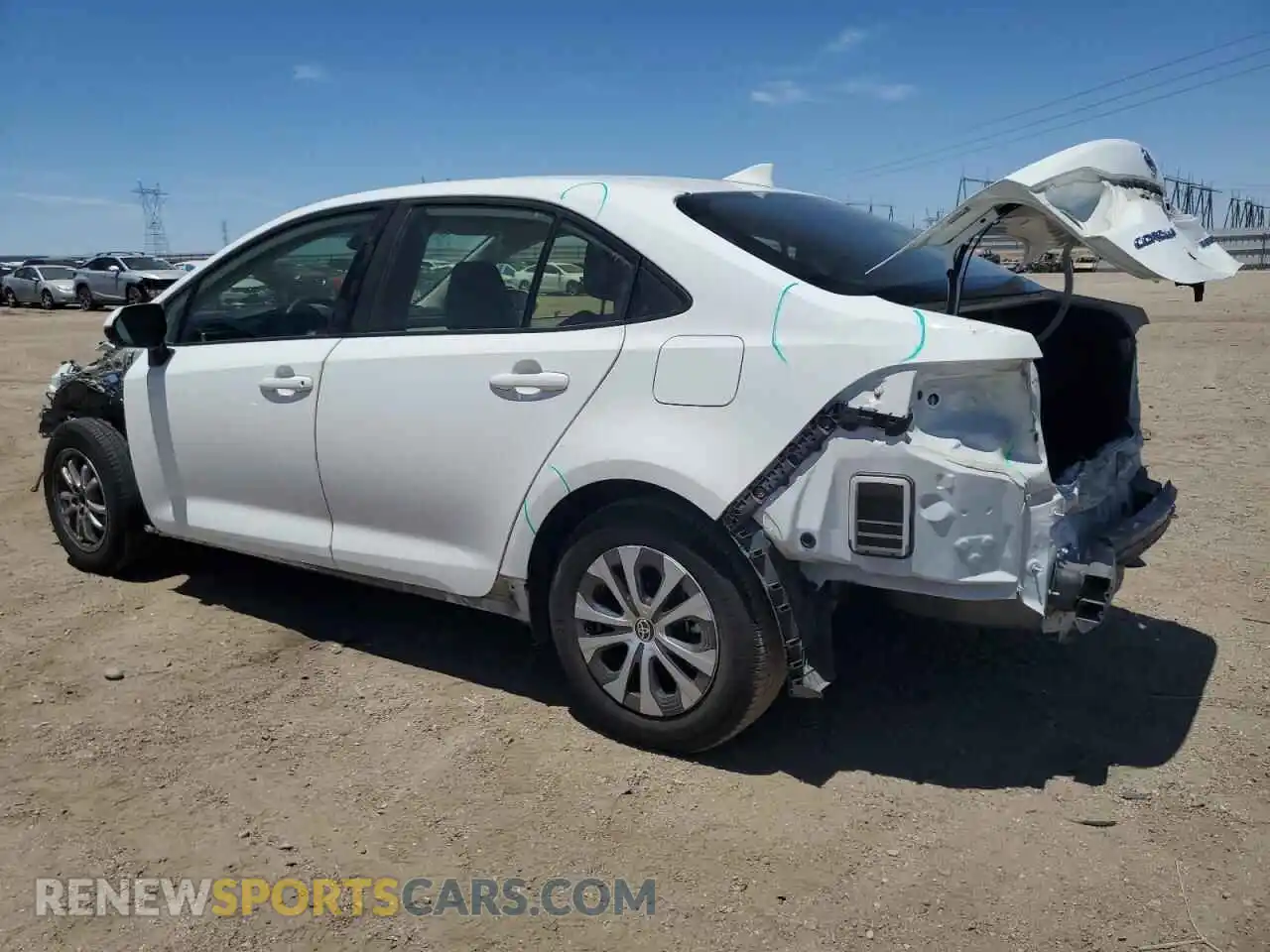 2 Photograph of a damaged car JTDEAMDE2MJ000128 TOYOTA COROLLA 2021