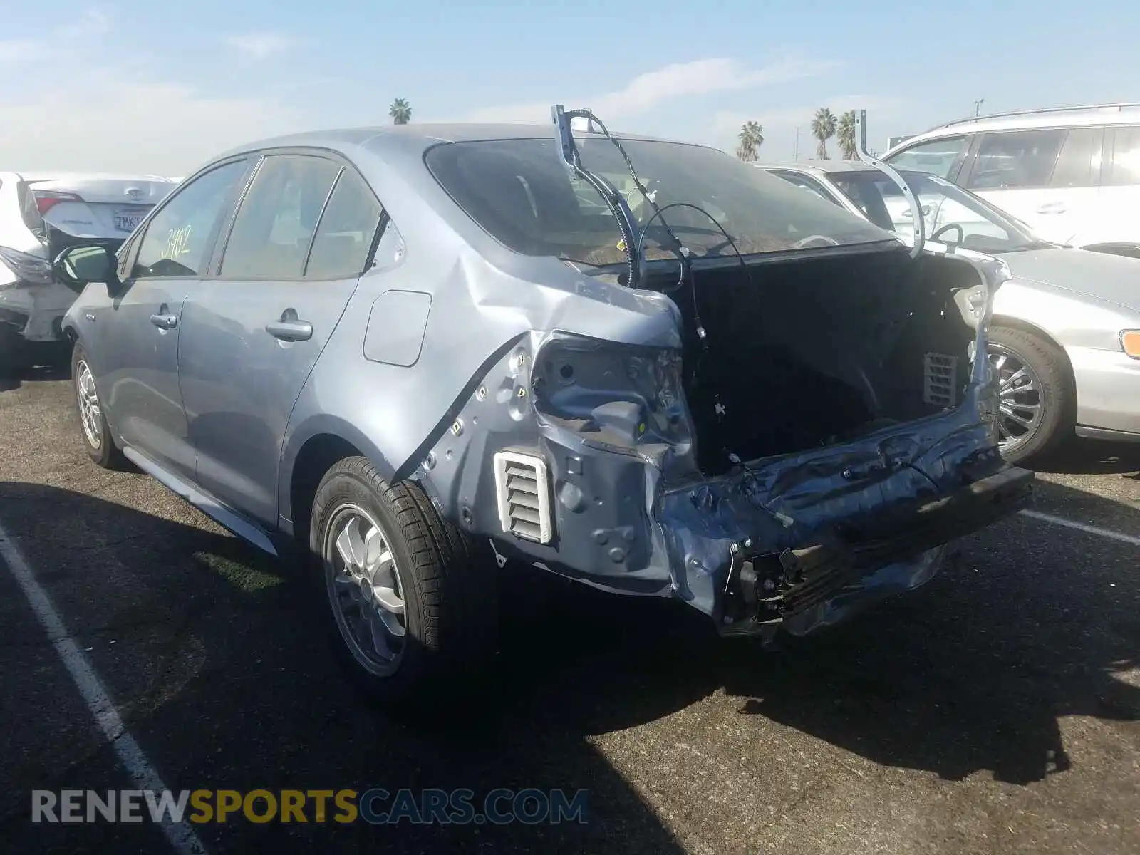 3 Photograph of a damaged car JTDEAMDE2MJ000307 TOYOTA COROLLA 2021