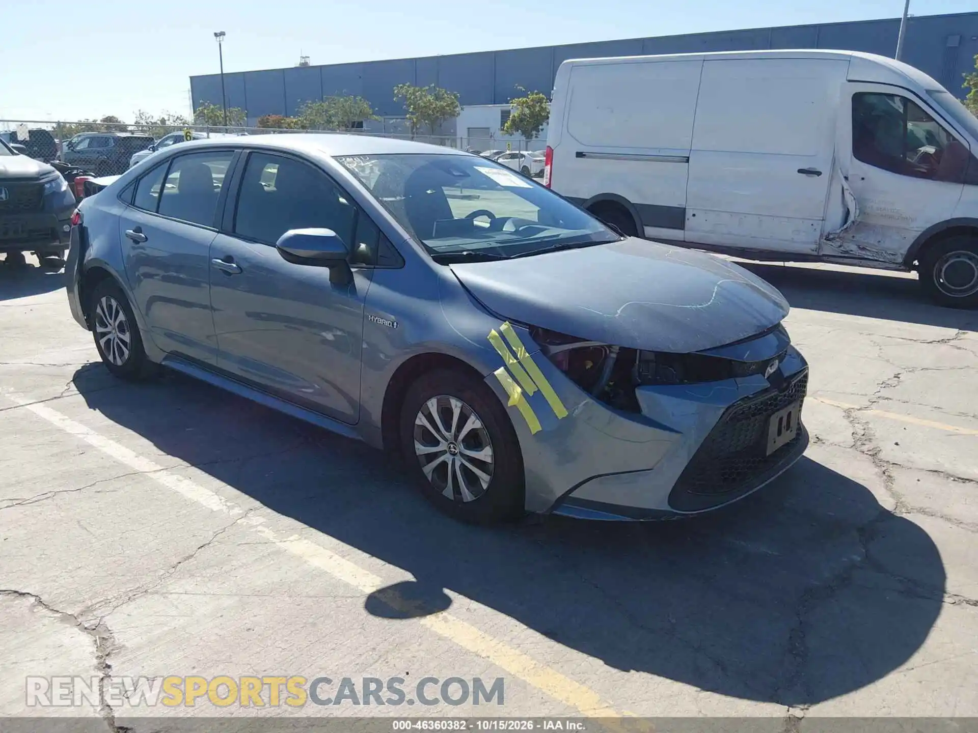 1 Photograph of a damaged car JTDEAMDE2MJ002901 TOYOTA COROLLA 2021
