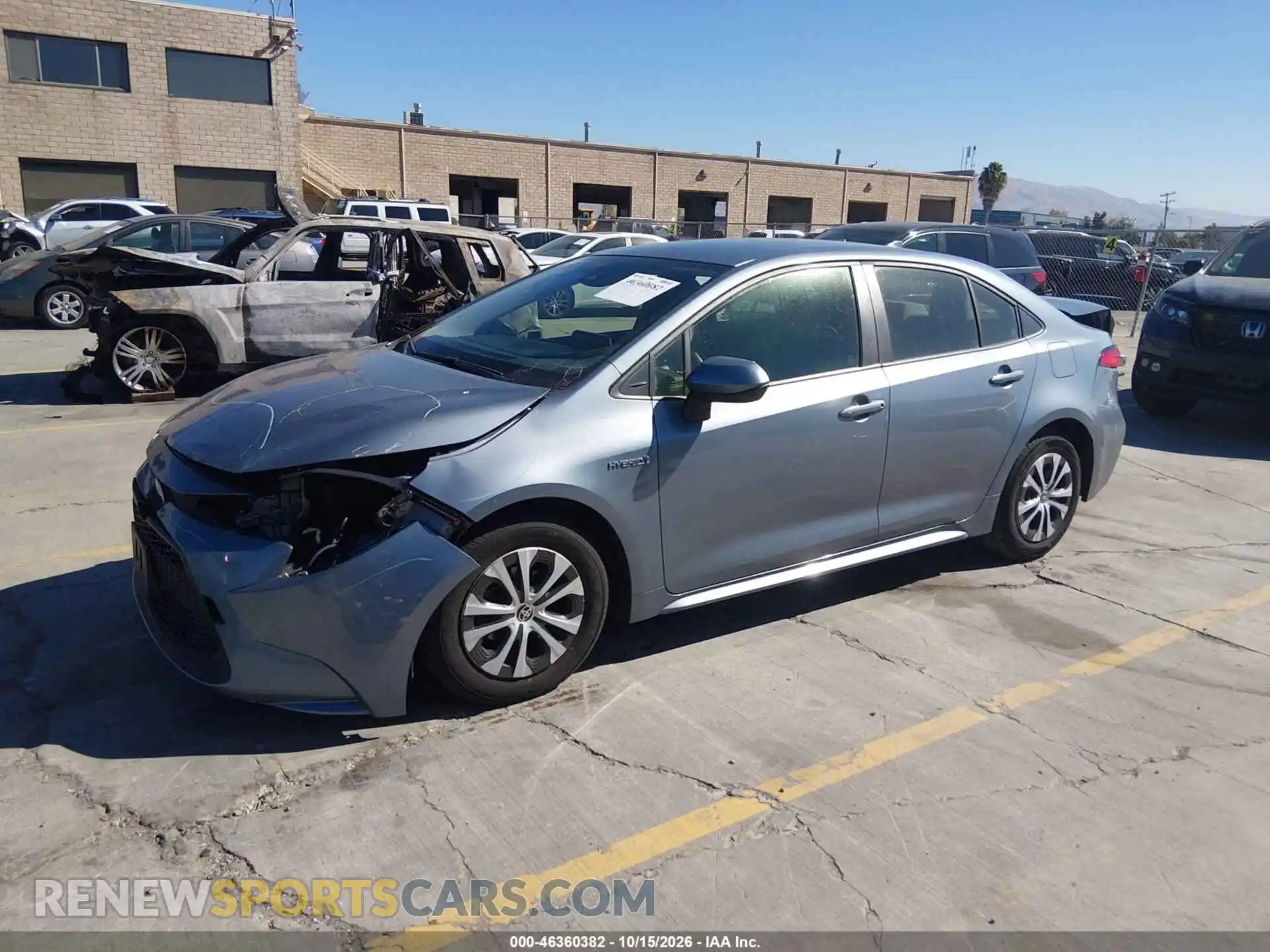 2 Photograph of a damaged car JTDEAMDE2MJ002901 TOYOTA COROLLA 2021