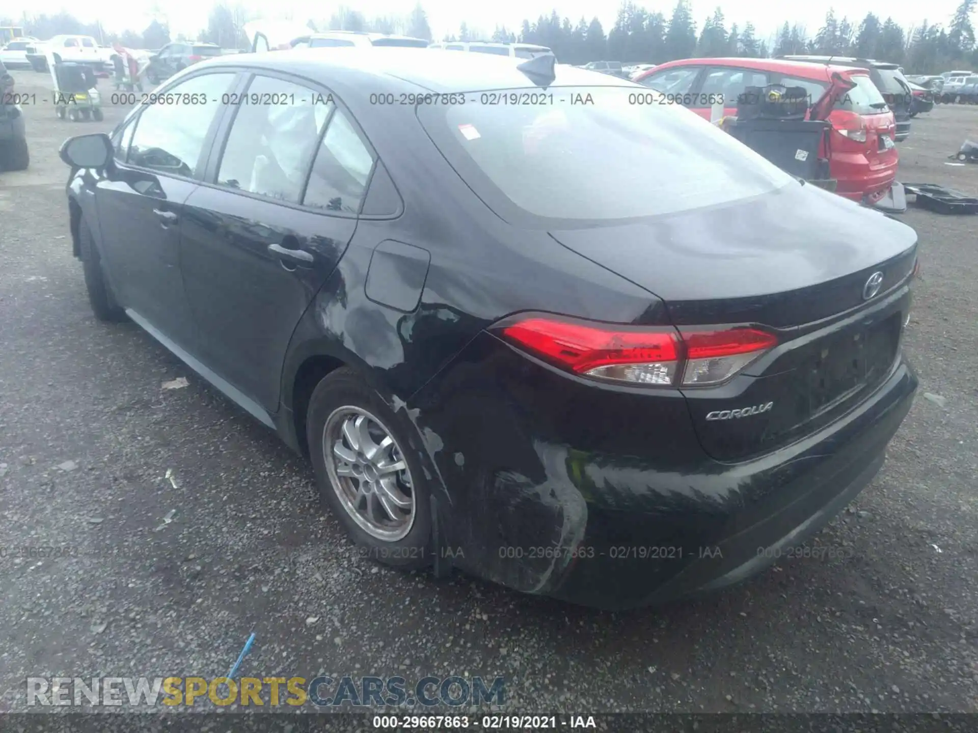3 Photograph of a damaged car JTDEAMDE2MJ004745 TOYOTA COROLLA 2021