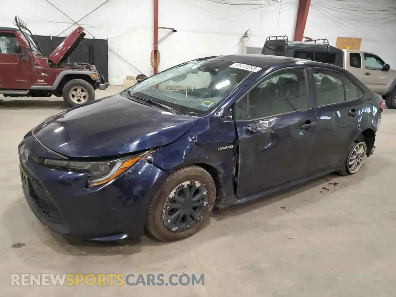 1 Photograph of a damaged car JTDEAMDE2MJ008133 TOYOTA COROLLA 2021