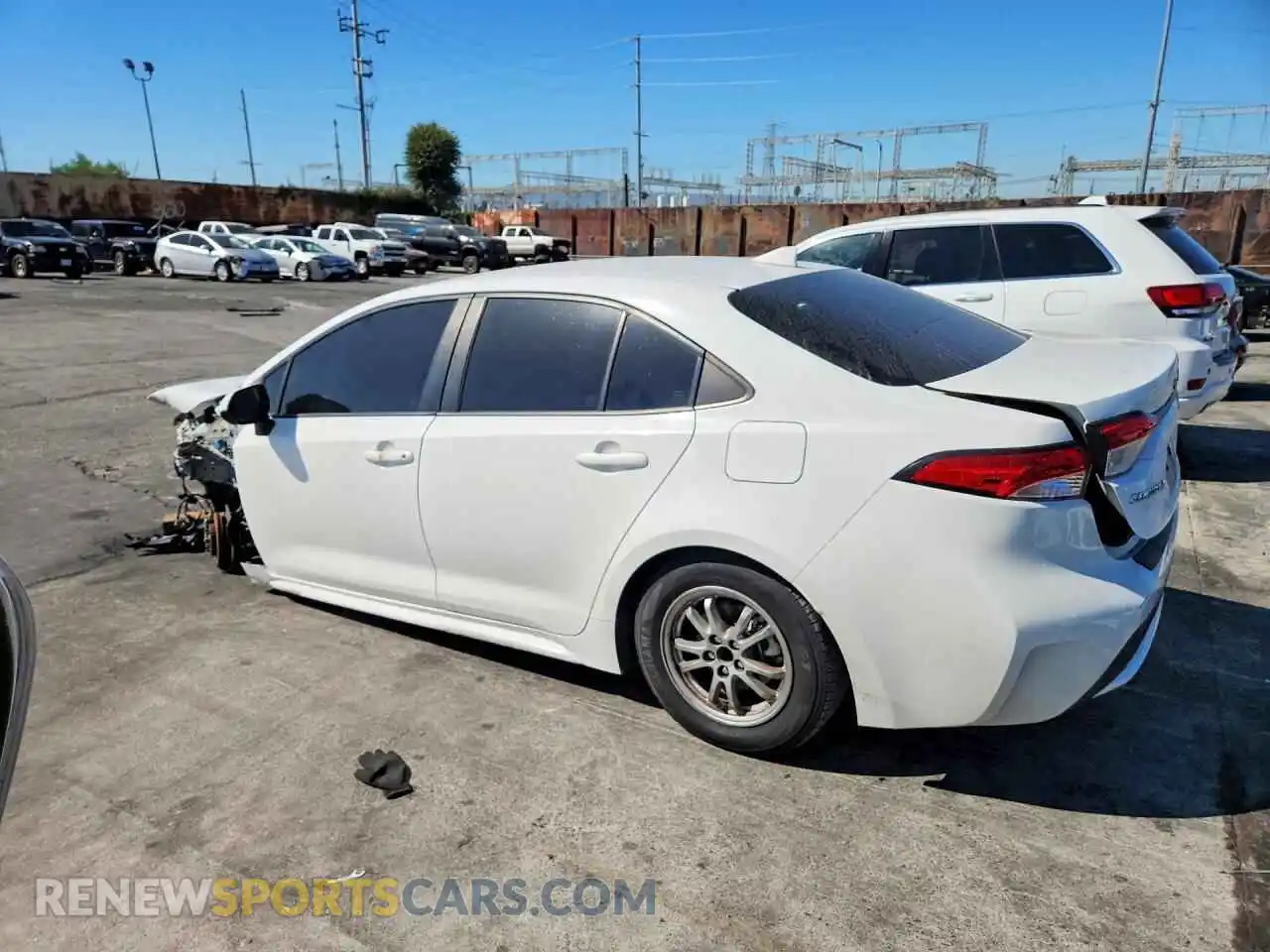 2 Photograph of a damaged car JTDEAMDE2MJ008875 TOYOTA COROLLA 2021
