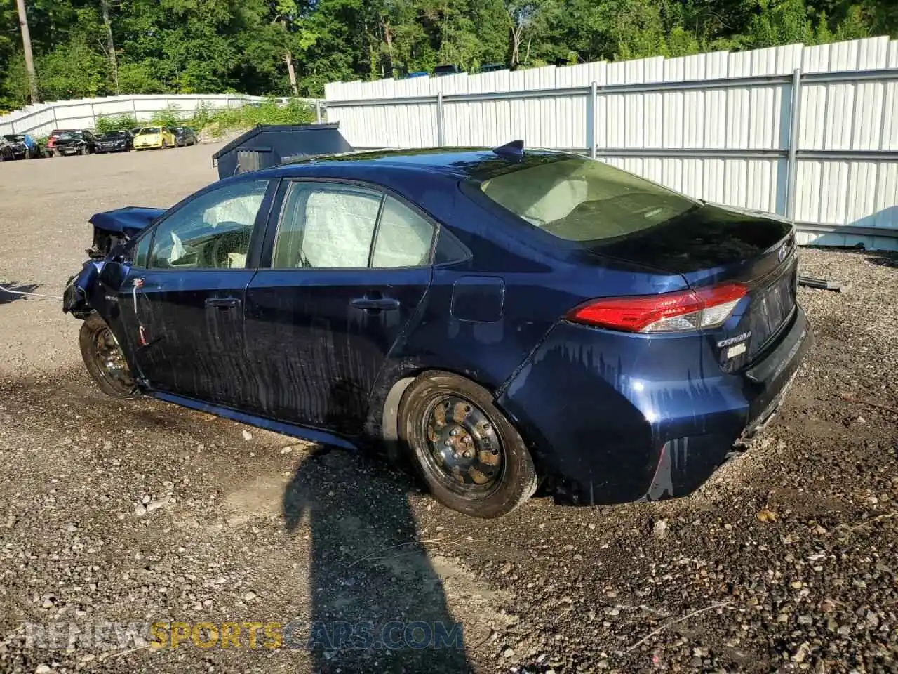 2 Photograph of a damaged car JTDEAMDE2MJ014305 TOYOTA COROLLA 2021