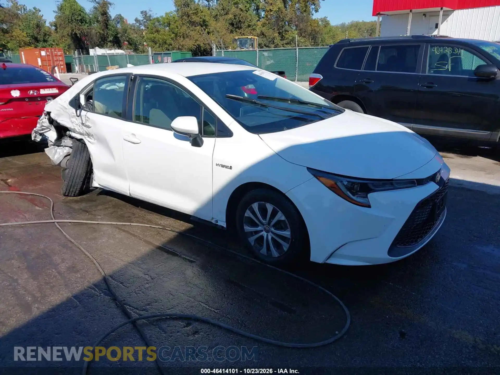 1 Photograph of a damaged car JTDEAMDE2MJ018662 TOYOTA COROLLA 2021