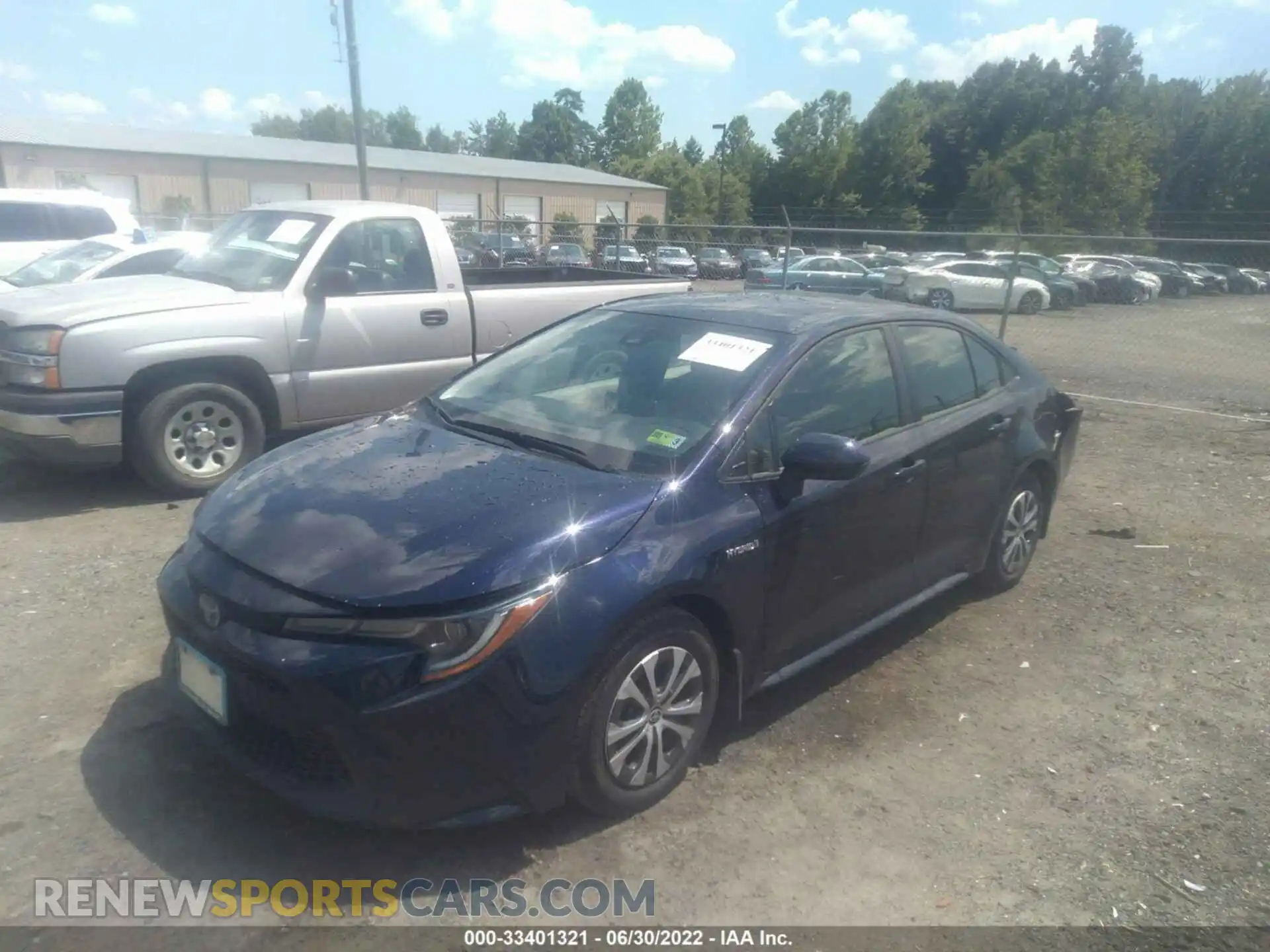 2 Photograph of a damaged car JTDEAMDE2MJ025062 TOYOTA COROLLA 2021
