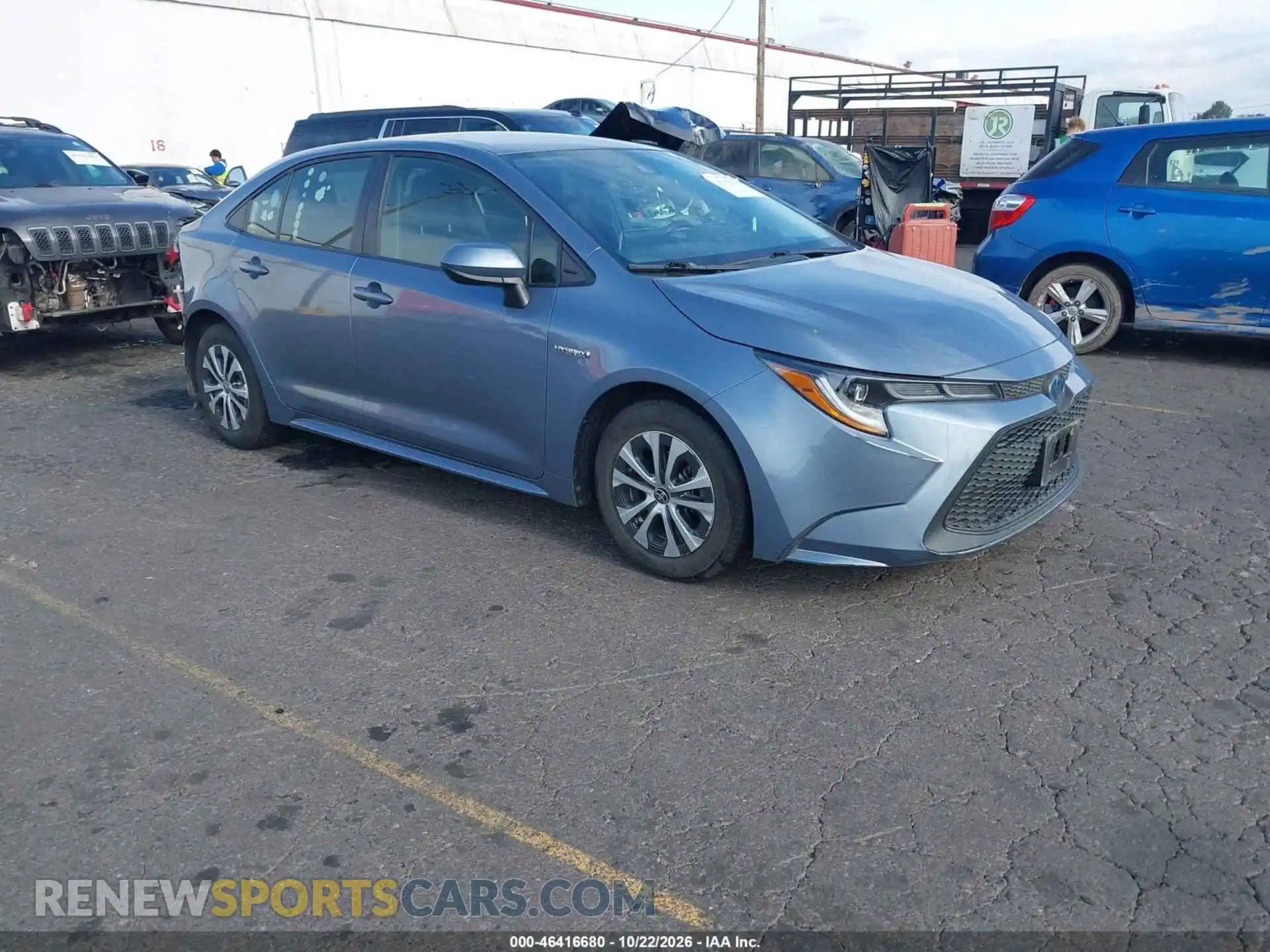 1 Photograph of a damaged car JTDEAMDE2MJ025322 TOYOTA COROLLA 2021