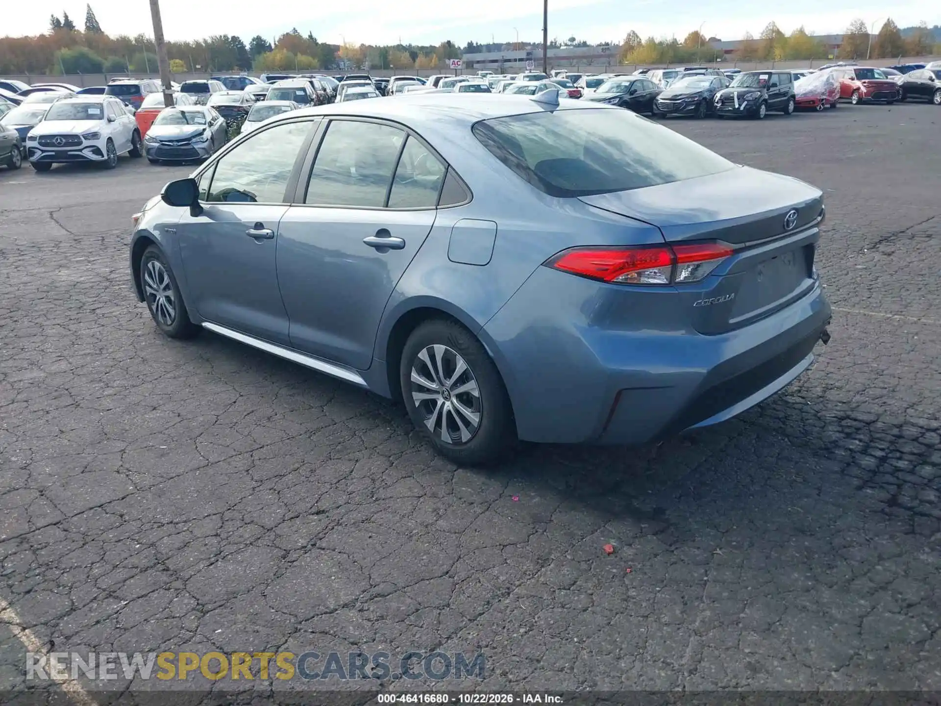 3 Photograph of a damaged car JTDEAMDE2MJ025322 TOYOTA COROLLA 2021