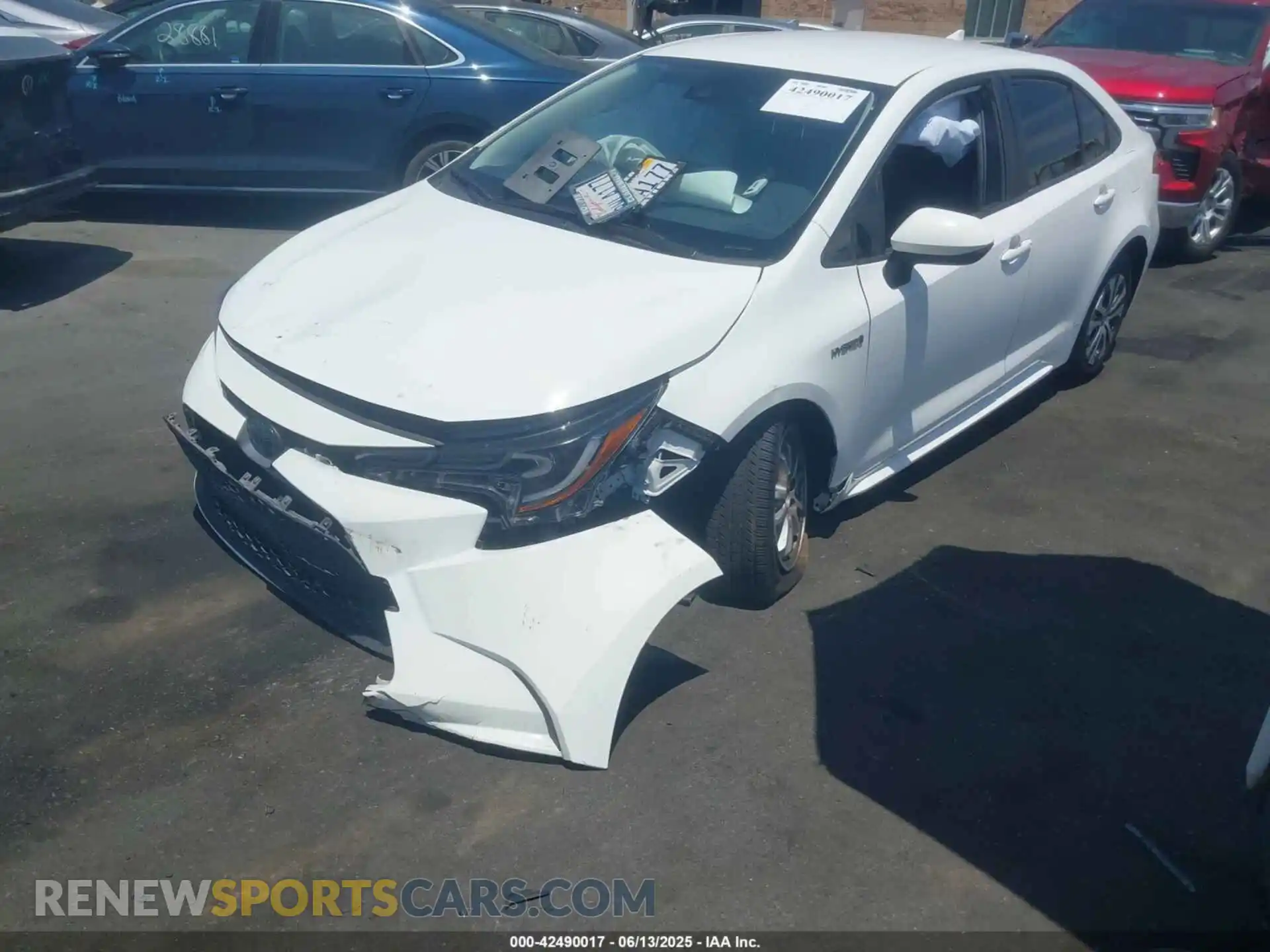 2 Photograph of a damaged car JTDEAMDE2MJ031122 TOYOTA COROLLA 2021