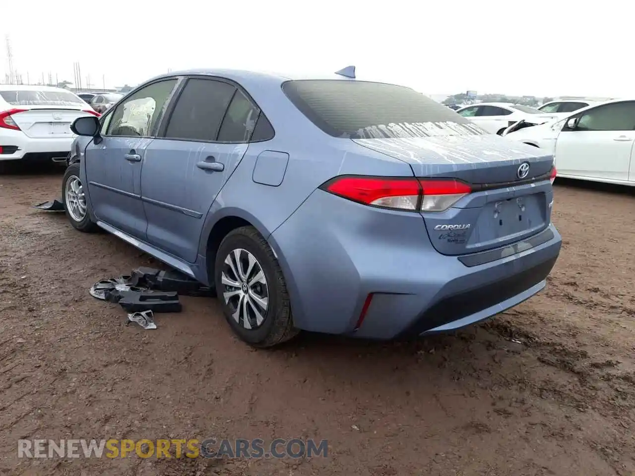3 Photograph of a damaged car JTDEAMDE2MJ034800 TOYOTA COROLLA 2021