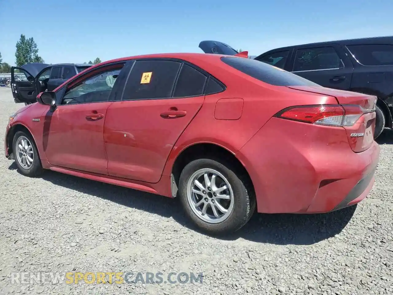 2 Photograph of a damaged car JTDEAMDE2MJ034828 TOYOTA COROLLA 2021