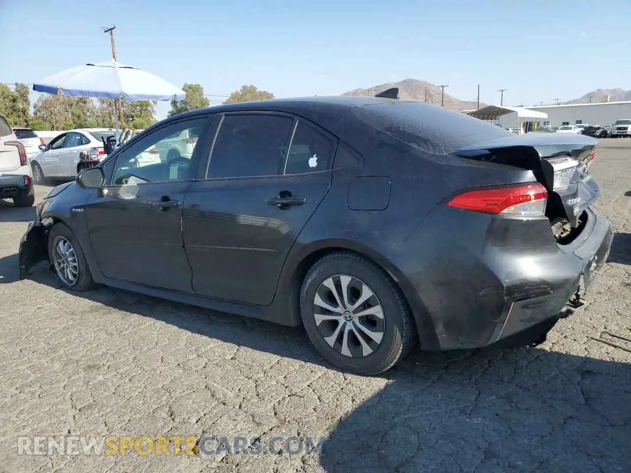 2 Photograph of a damaged car JTDEAMDE2MJ035185 TOYOTA COROLLA 2021