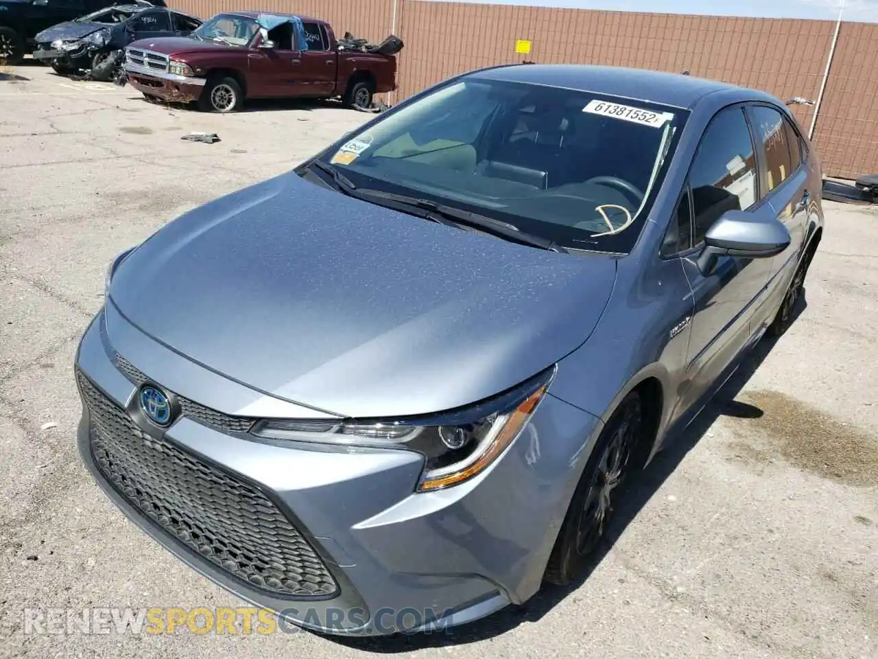 2 Photograph of a damaged car JTDEAMDE3MJ005127 TOYOTA COROLLA 2021