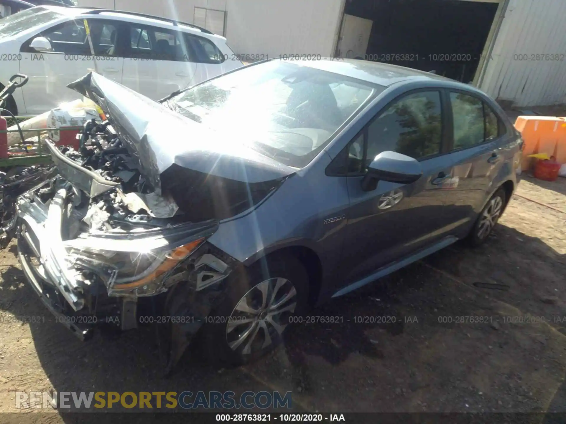 2 Photograph of a damaged car JTDEAMDE3MJ007864 TOYOTA COROLLA 2021