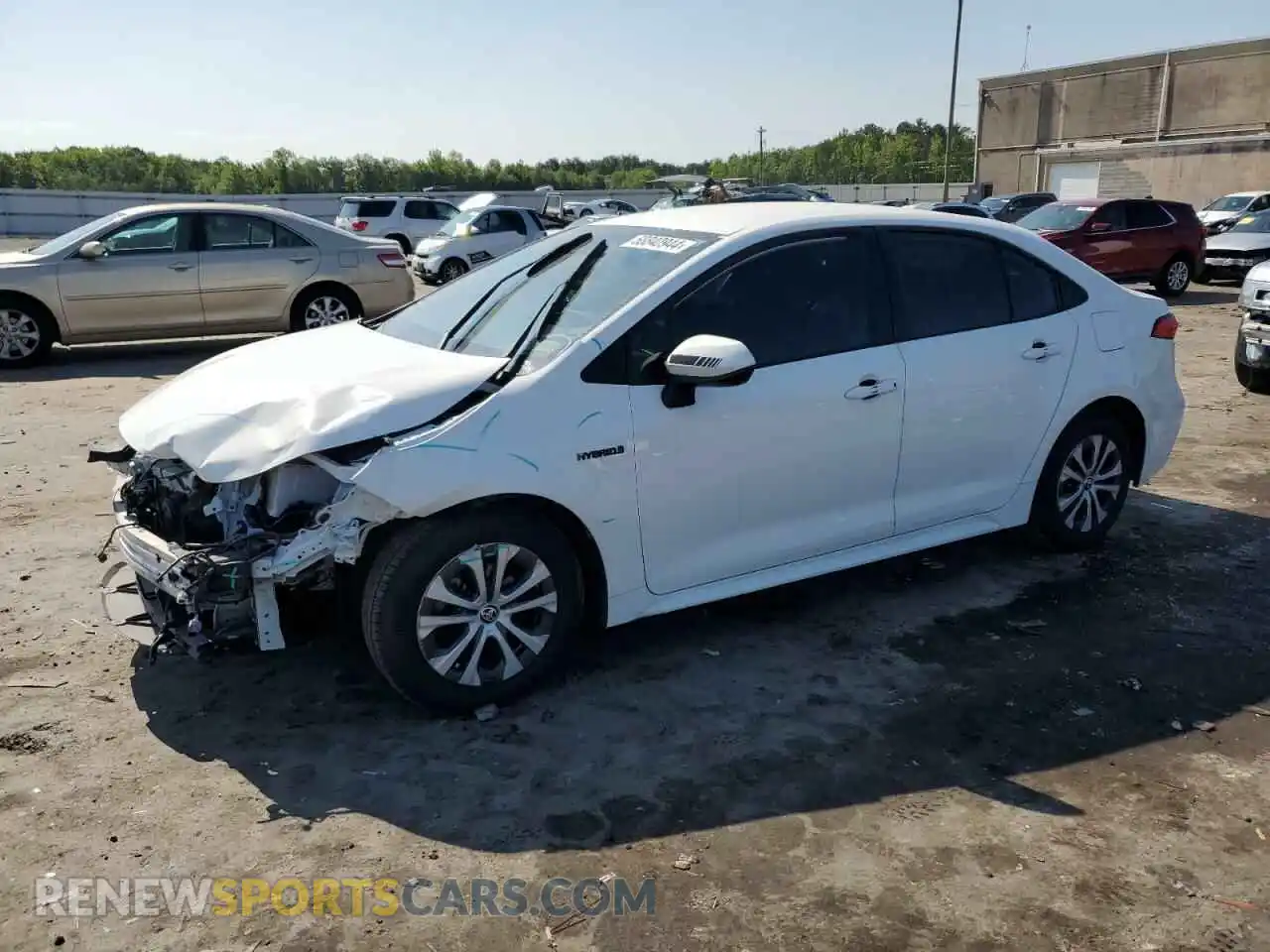 1 Photograph of a damaged car JTDEAMDE3MJ012708 TOYOTA COROLLA 2021