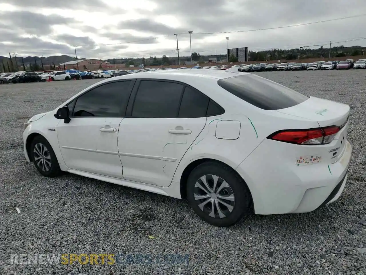 2 Photograph of a damaged car JTDEAMDE3MJ013373 TOYOTA COROLLA 2021