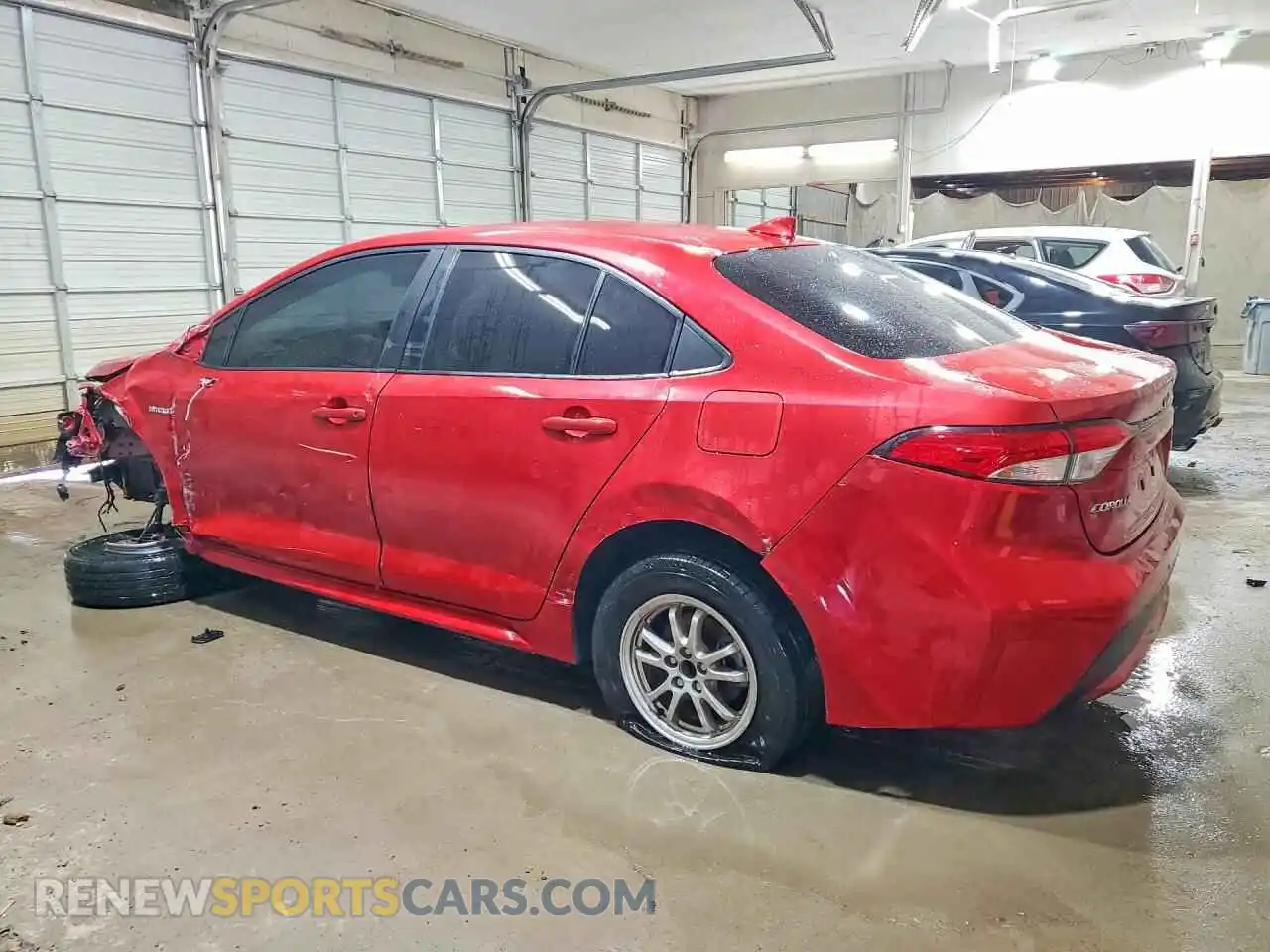 2 Photograph of a damaged car JTDEAMDE3MJ018511 TOYOTA COROLLA 2021