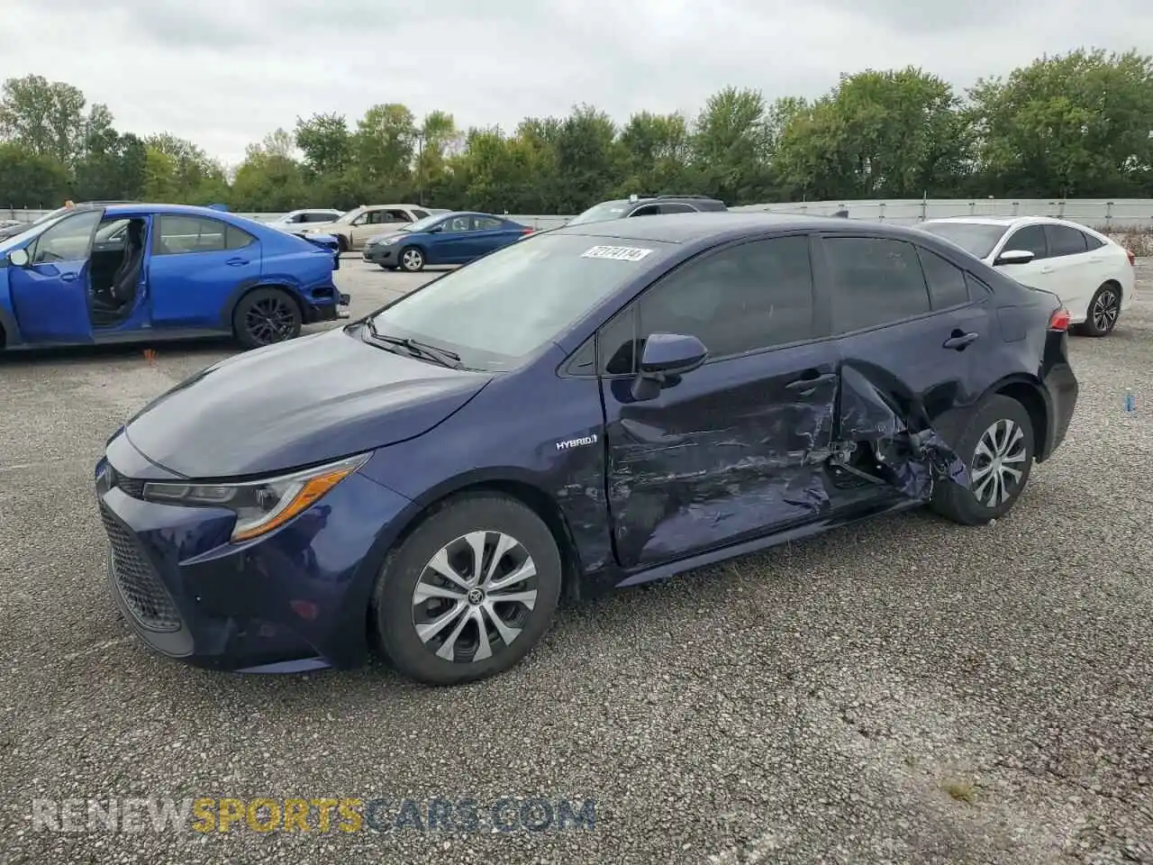 1 Photograph of a damaged car JTDEAMDE3MJ019397 TOYOTA COROLLA 2021