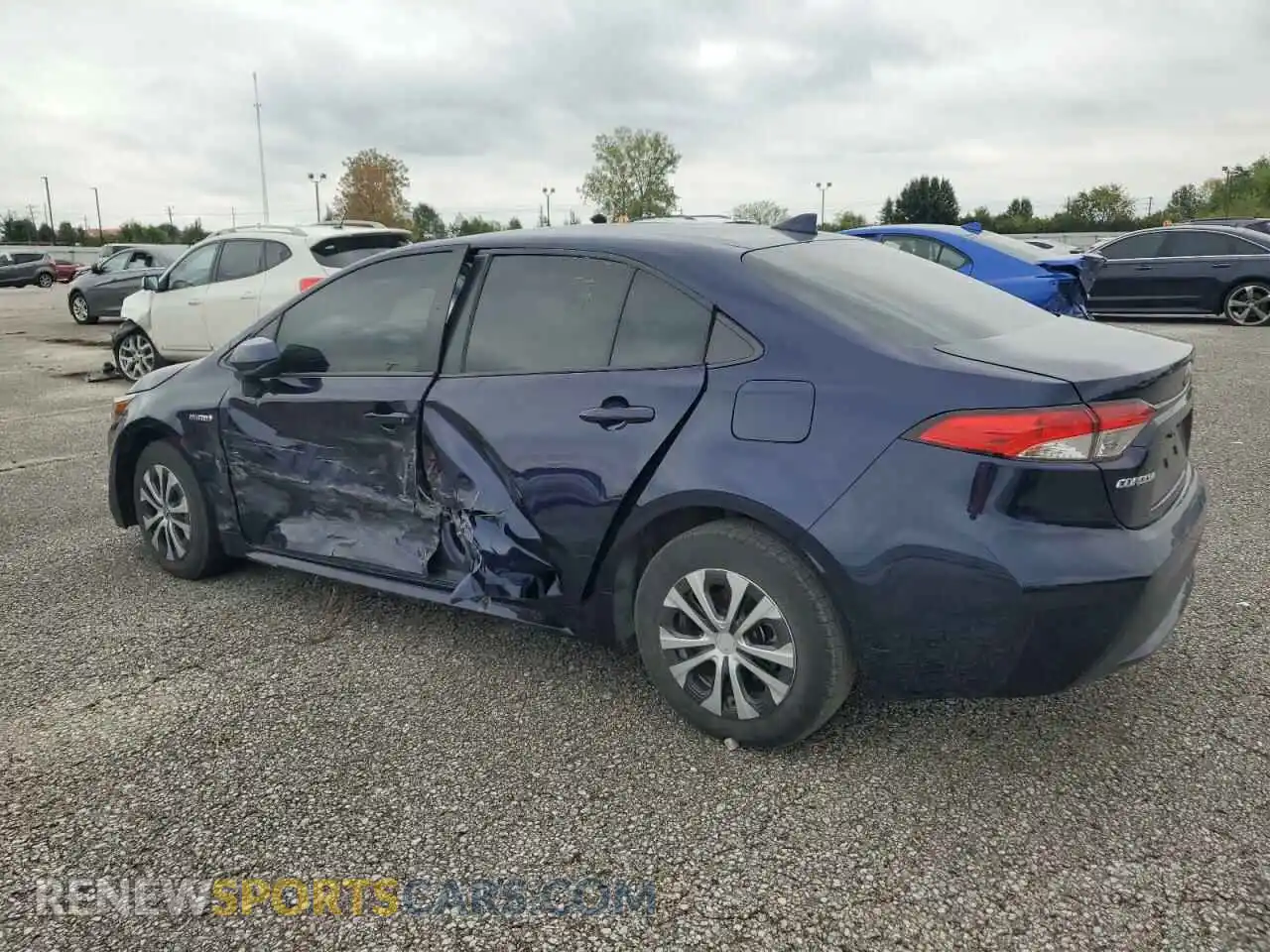 2 Photograph of a damaged car JTDEAMDE3MJ019397 TOYOTA COROLLA 2021
