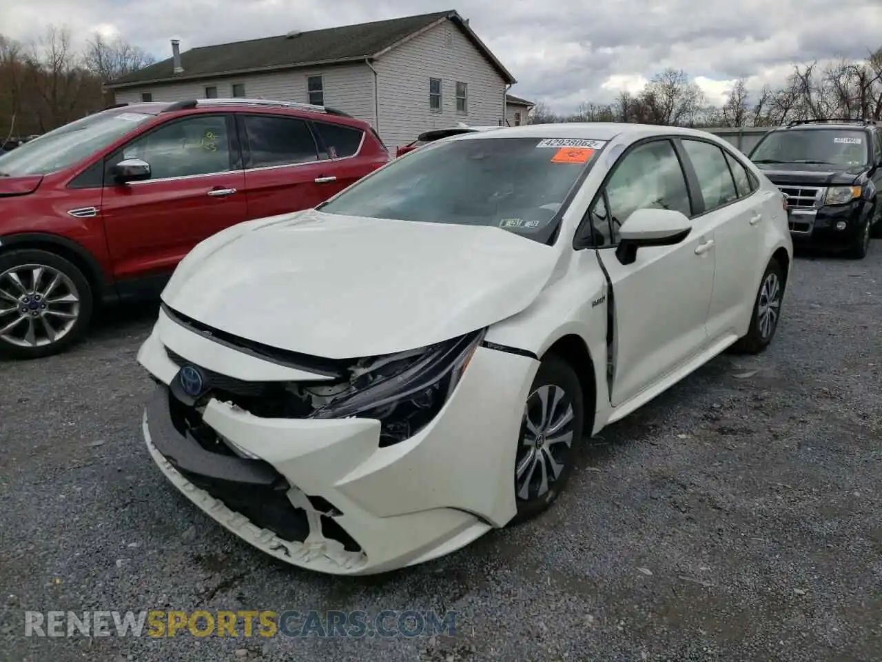 2 Photograph of a damaged car JTDEAMDE3MJ025264 TOYOTA COROLLA 2021