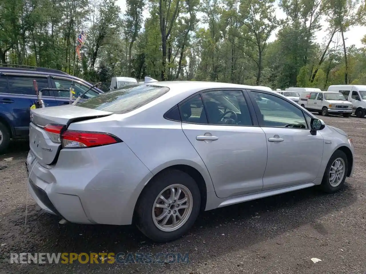 3 Фотография поврежденного автомобиля JTDEAMDE3MJ031145 TOYOTA COROLLA 2021
