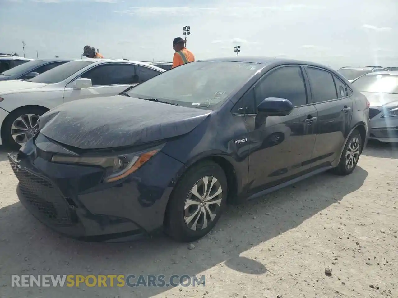 1 Photograph of a damaged car JTDEAMDE4MJ001040 TOYOTA COROLLA 2021