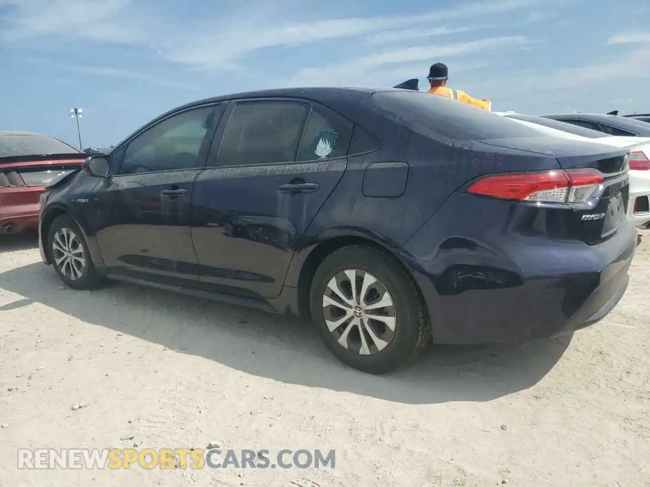2 Photograph of a damaged car JTDEAMDE4MJ001040 TOYOTA COROLLA 2021
