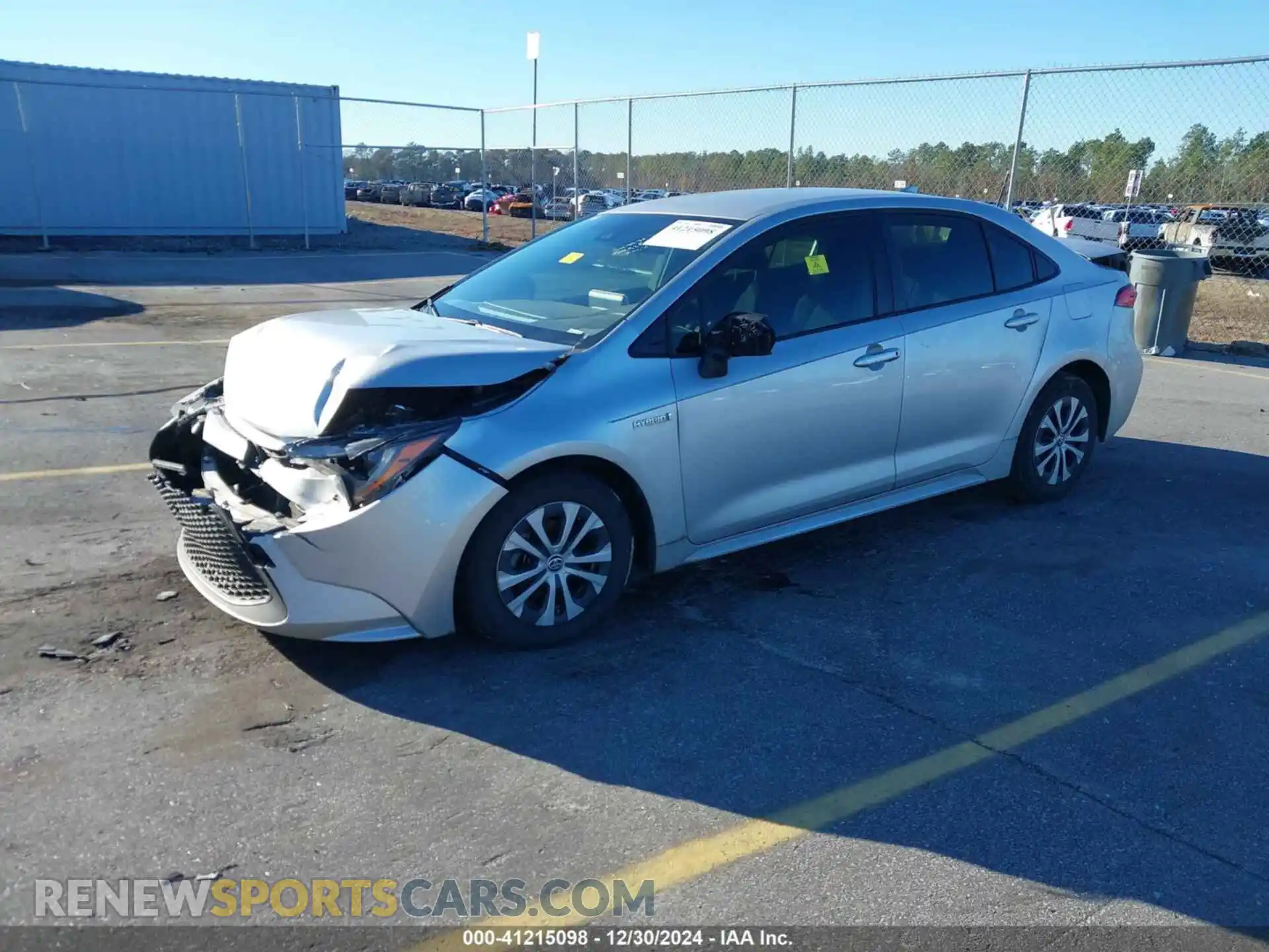 2 Photograph of a damaged car JTDEAMDE4MJ003242 TOYOTA COROLLA 2021