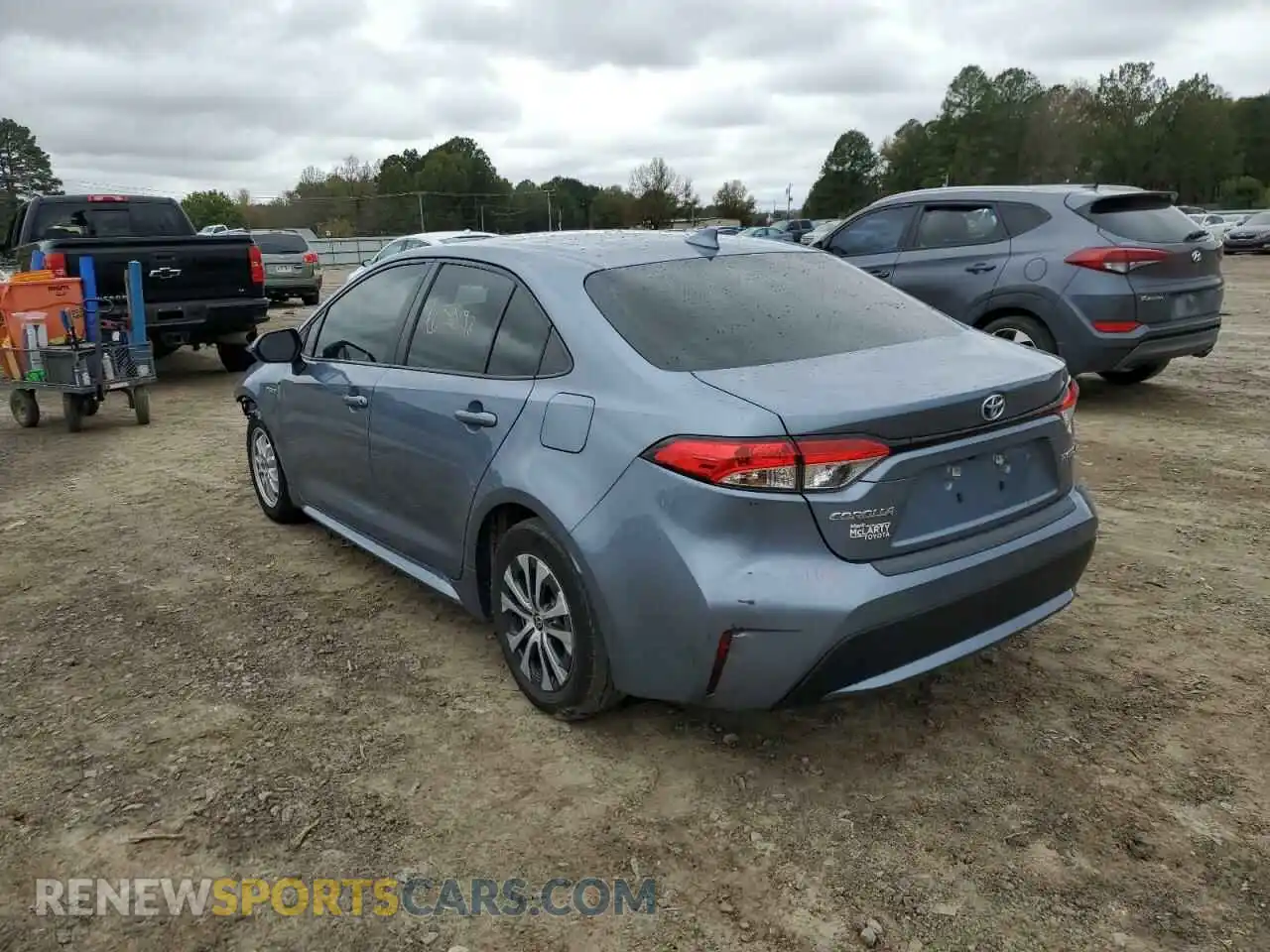 3 Photograph of a damaged car JTDEAMDE4MJ005198 TOYOTA COROLLA 2021
