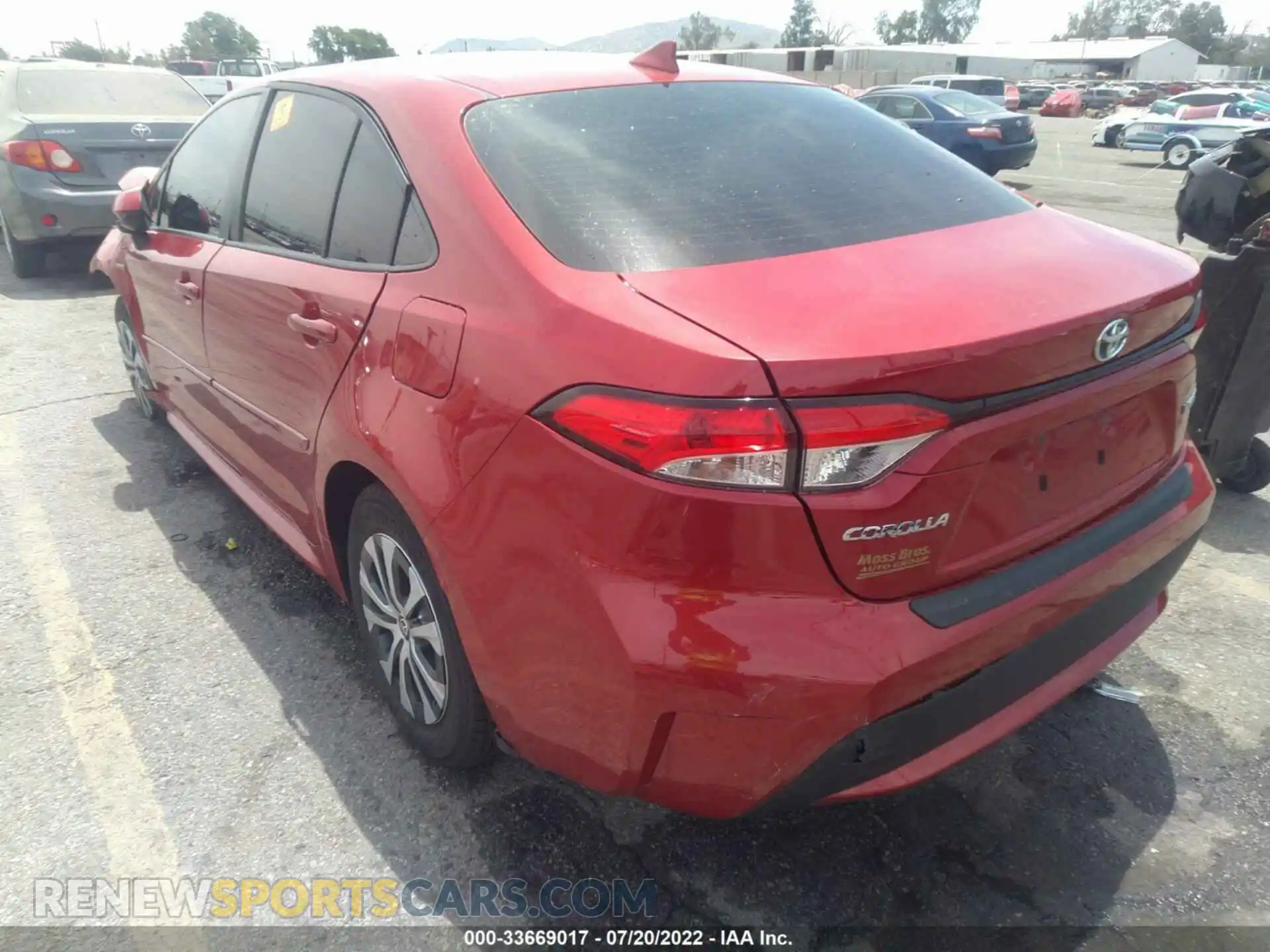 3 Photograph of a damaged car JTDEAMDE4MJ007372 TOYOTA COROLLA 2021